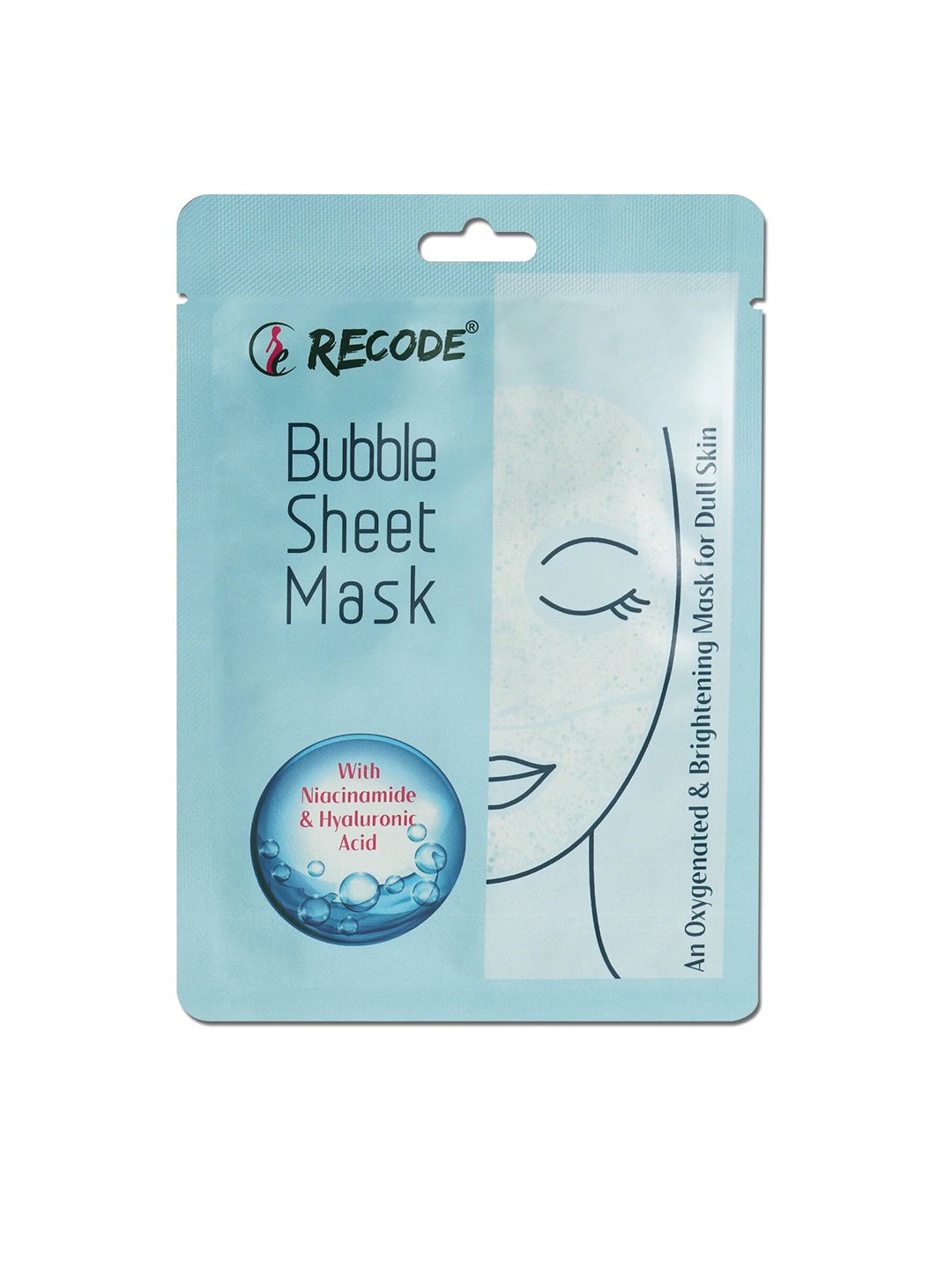 

Recode Bubble Face Sheet Mask 25gm, Transparent