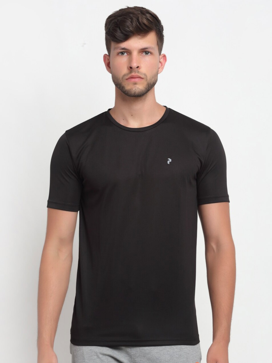 

PERFKT-U Round Neck Running T-shirt, Black