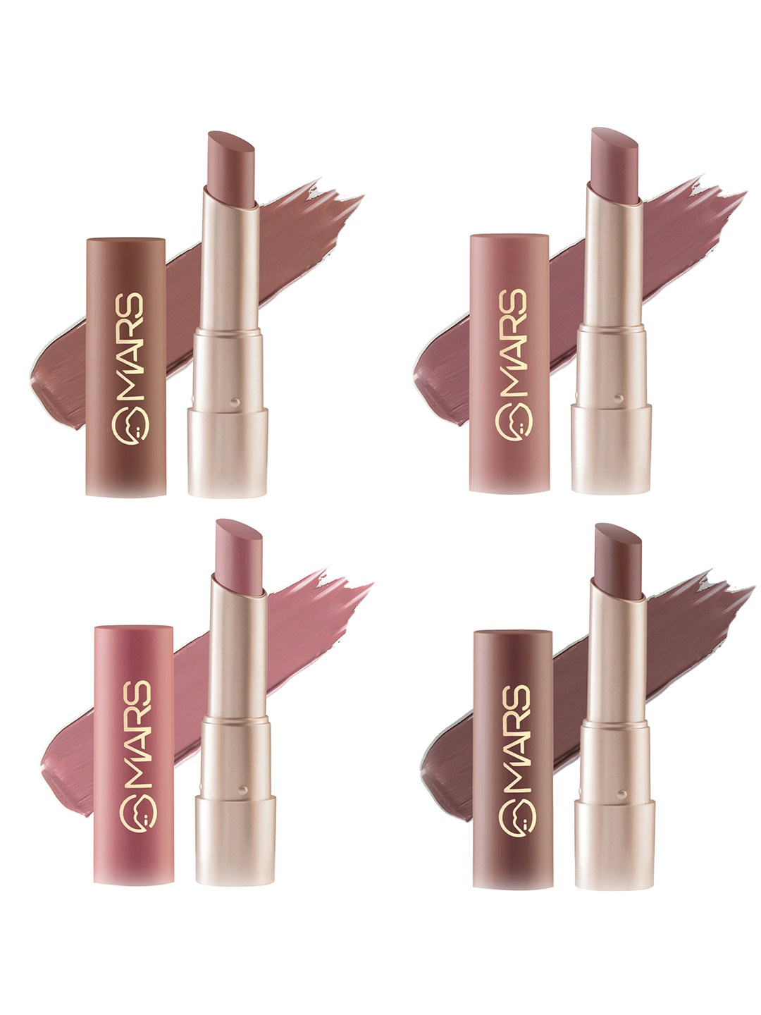 

MARS Ultra Pigmented Creamy Matte Lipsticks - Shade 09 - Shade 10 - Shade 11 - Shade 12, Multi