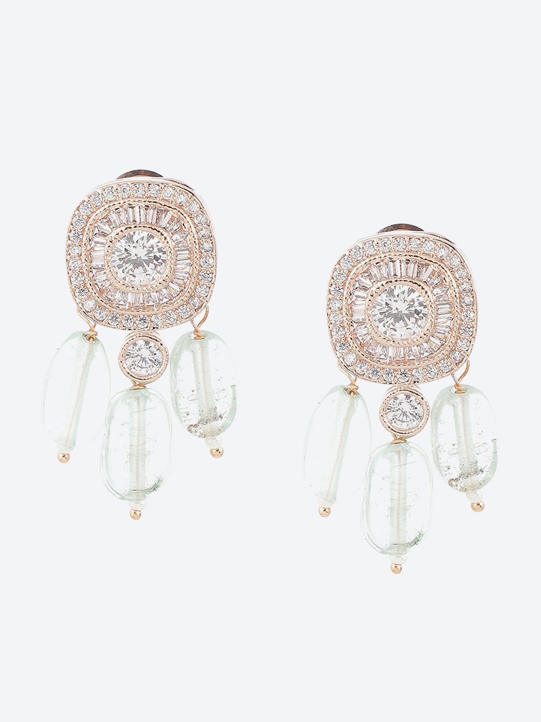 

Biba Gold-Plated Contemporary Drop Earrings