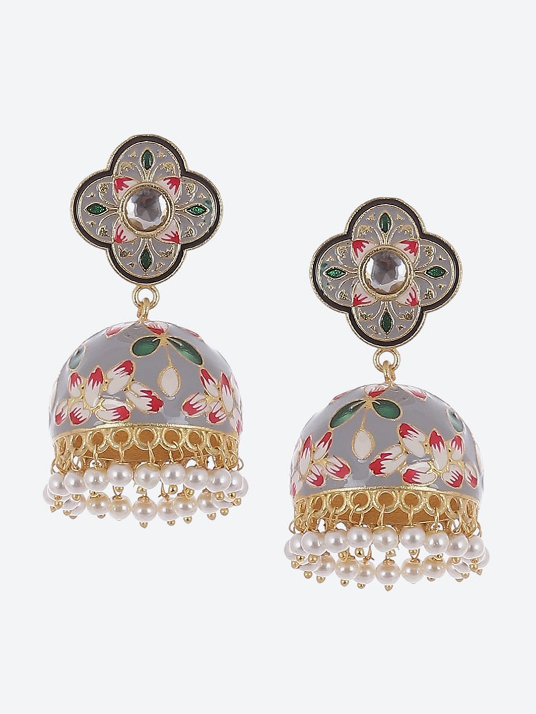 

Biba Gold-Plated Dome Shaped Jhumkas