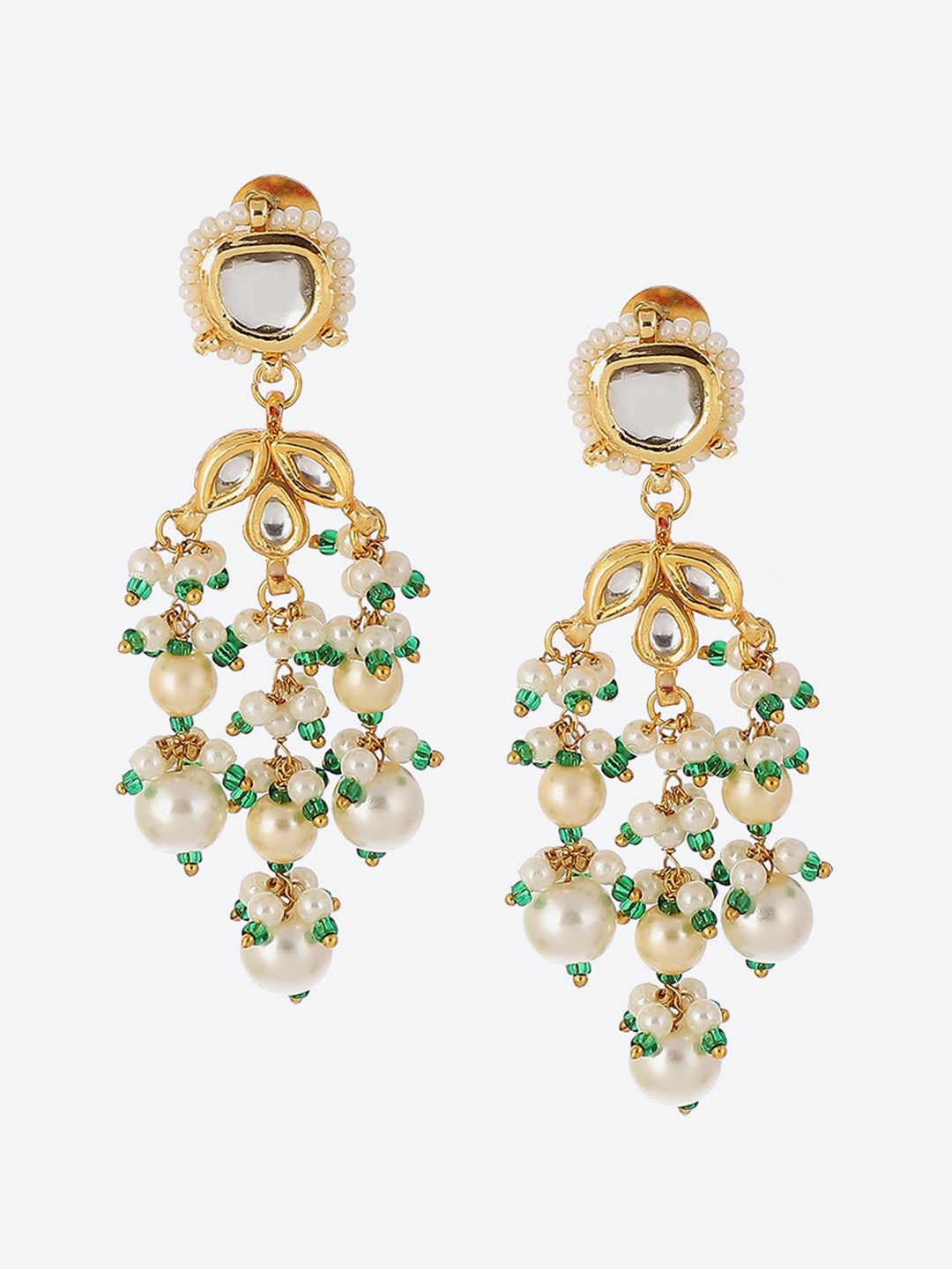

Biba Gold-Plated Contemporary Drop Earrings