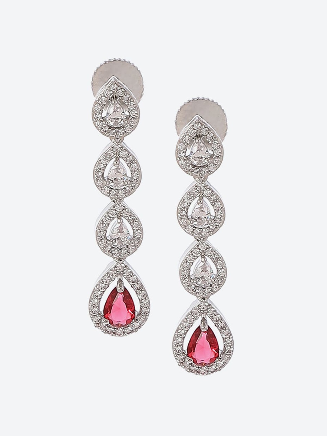 

Biba Silver-Plated Contemporary Drop Earrings