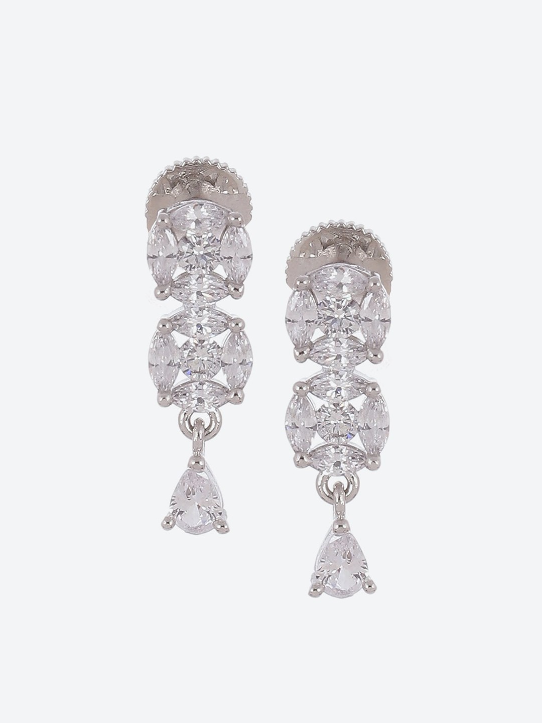 

Biba Silver-Plated Contemporary Drop Earrings