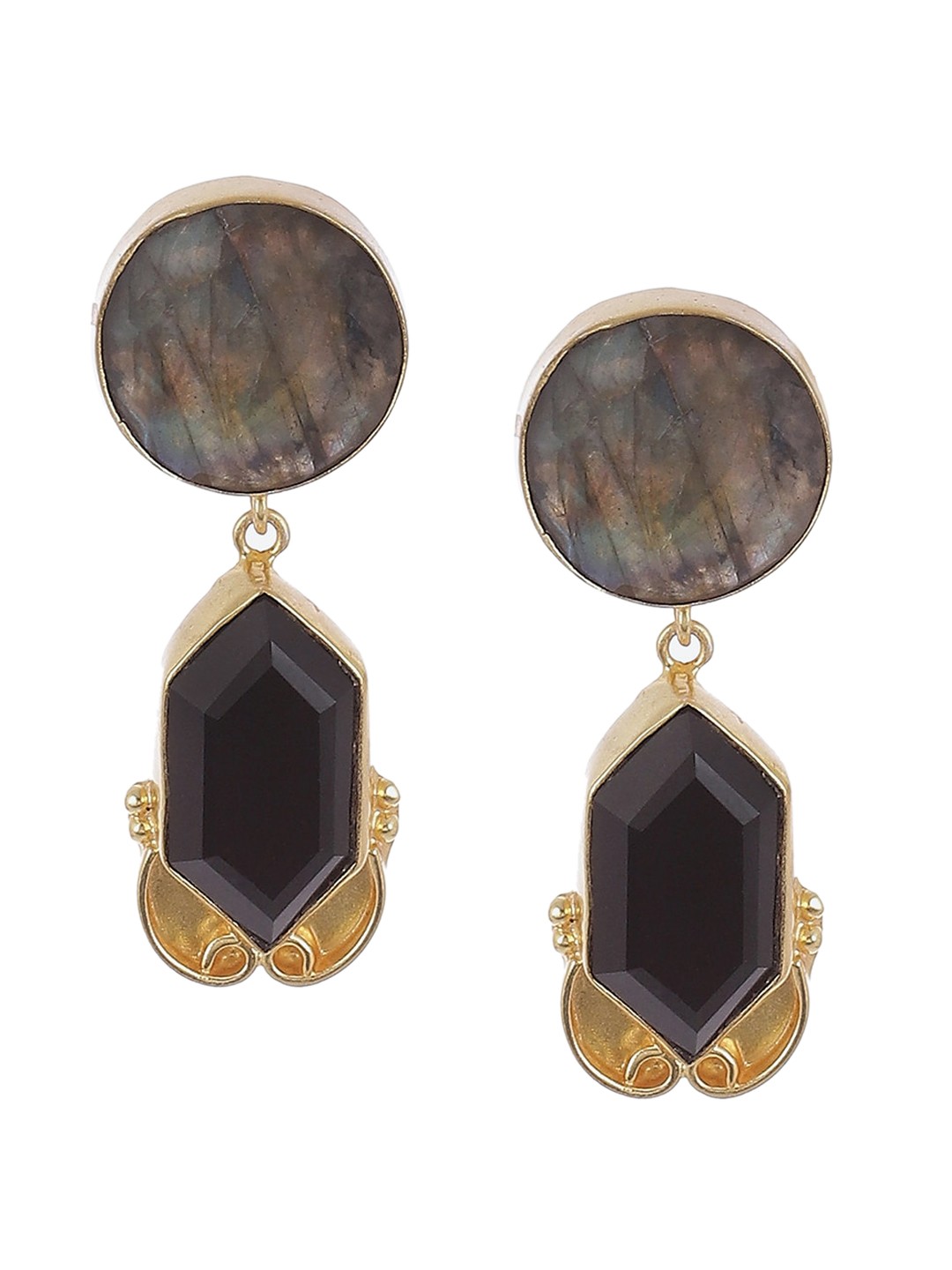 

Biba Contemporary Drop Earrings, Black