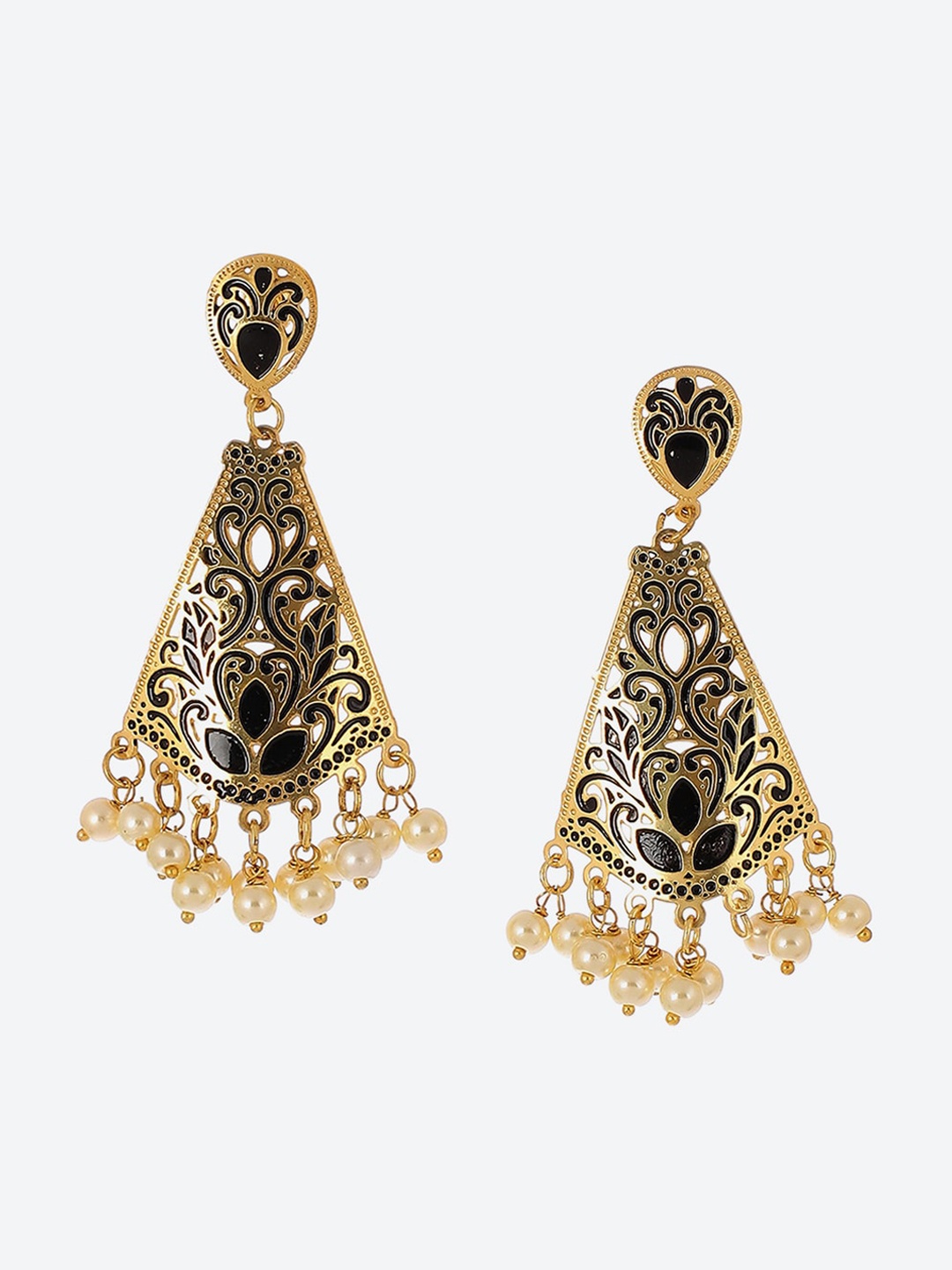 

Biba Gold-Plated Contemporary Drop Earrings