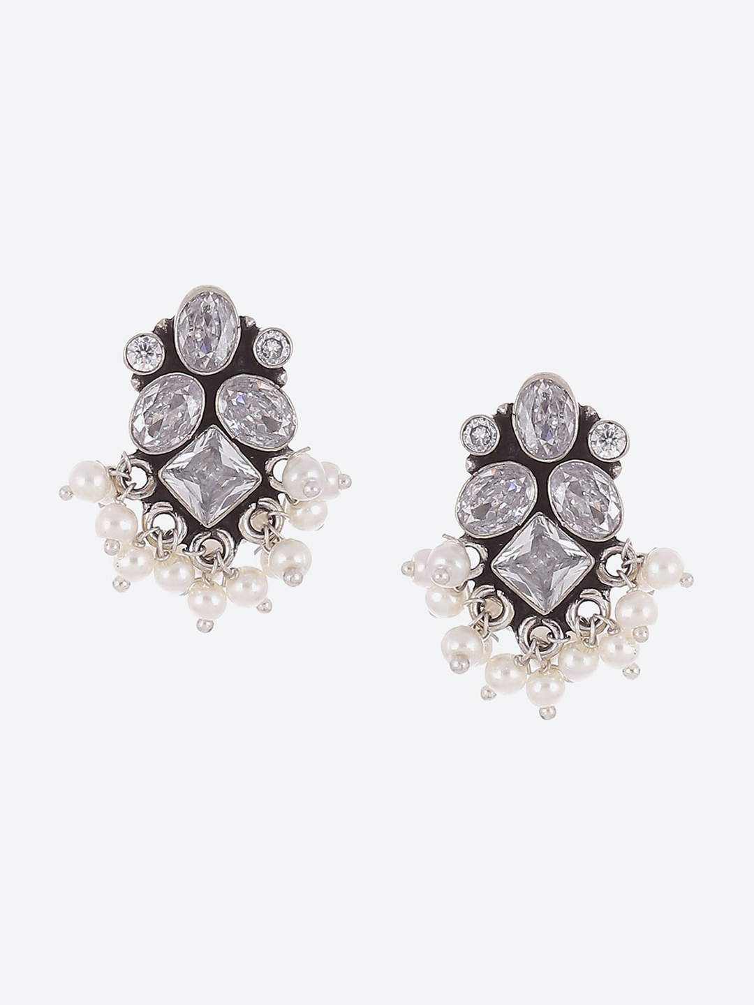 

Biba Silver-Plated Contemporary Drop Earrings