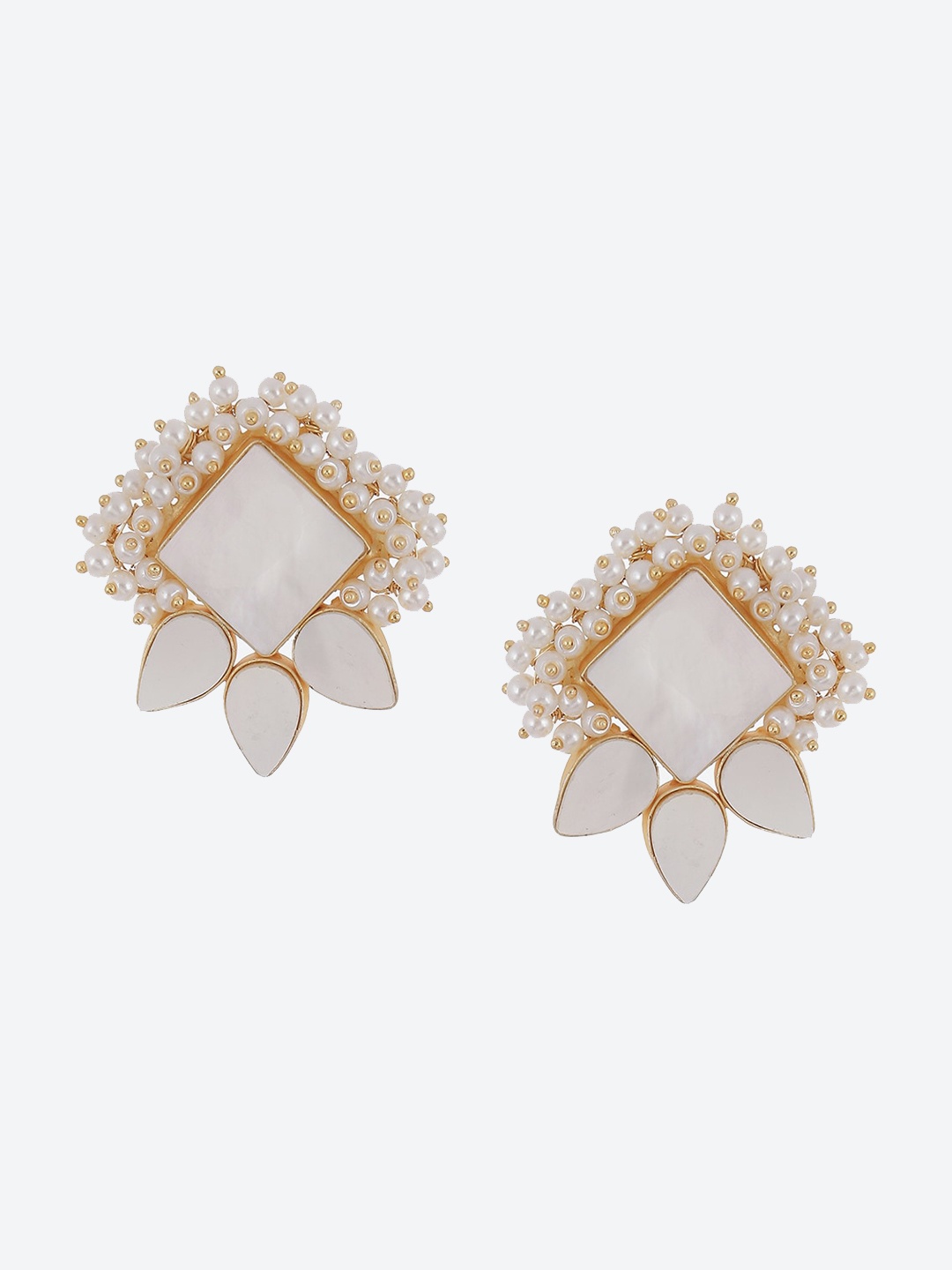 

Biba Gold-Plated Contemporary Drop Earrings