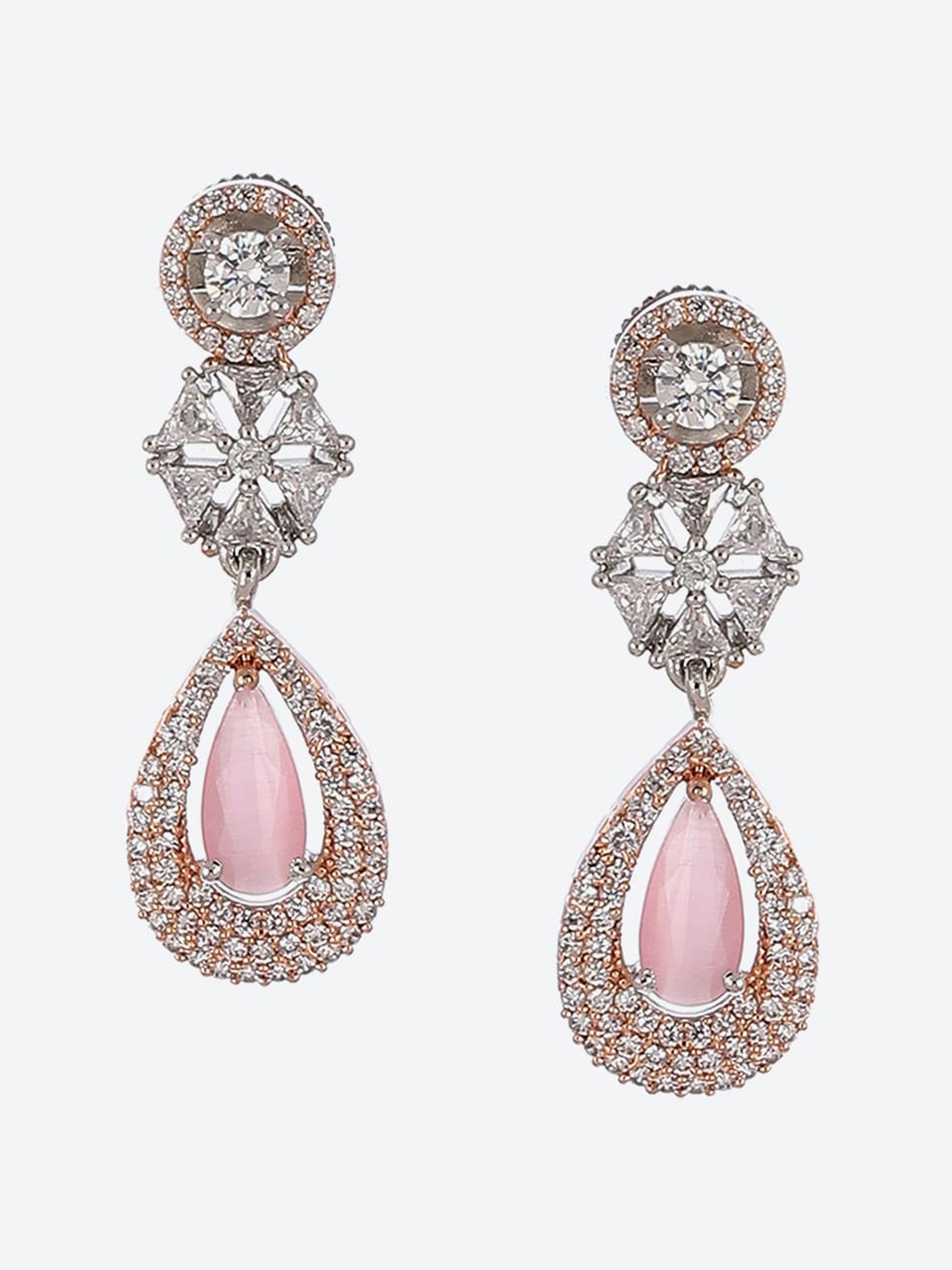 

Biba Contemporary Drop Earrings, Pink