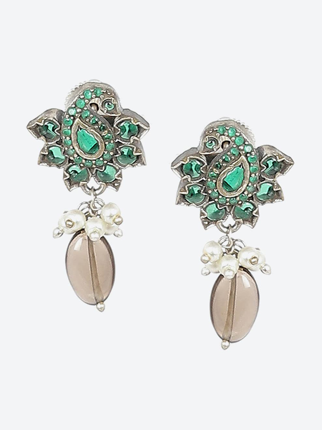 

Biba Silver-Plated Contemporary Drop Earrings