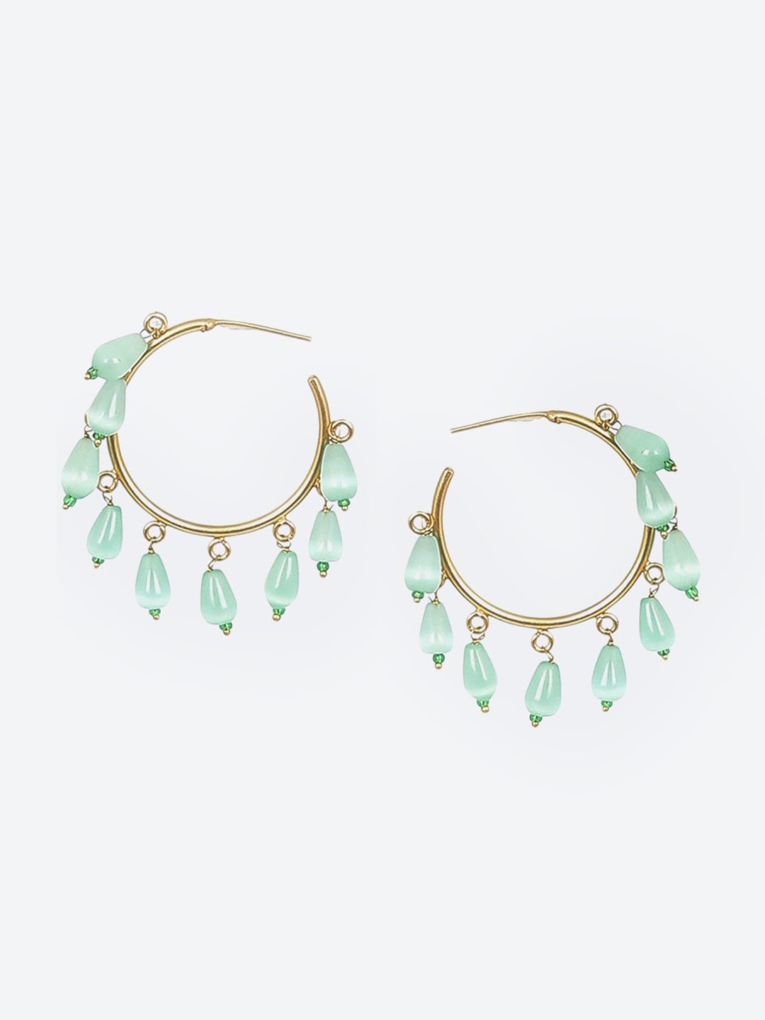 

Biba Gold-Plated Contemporary Hoop Earrings