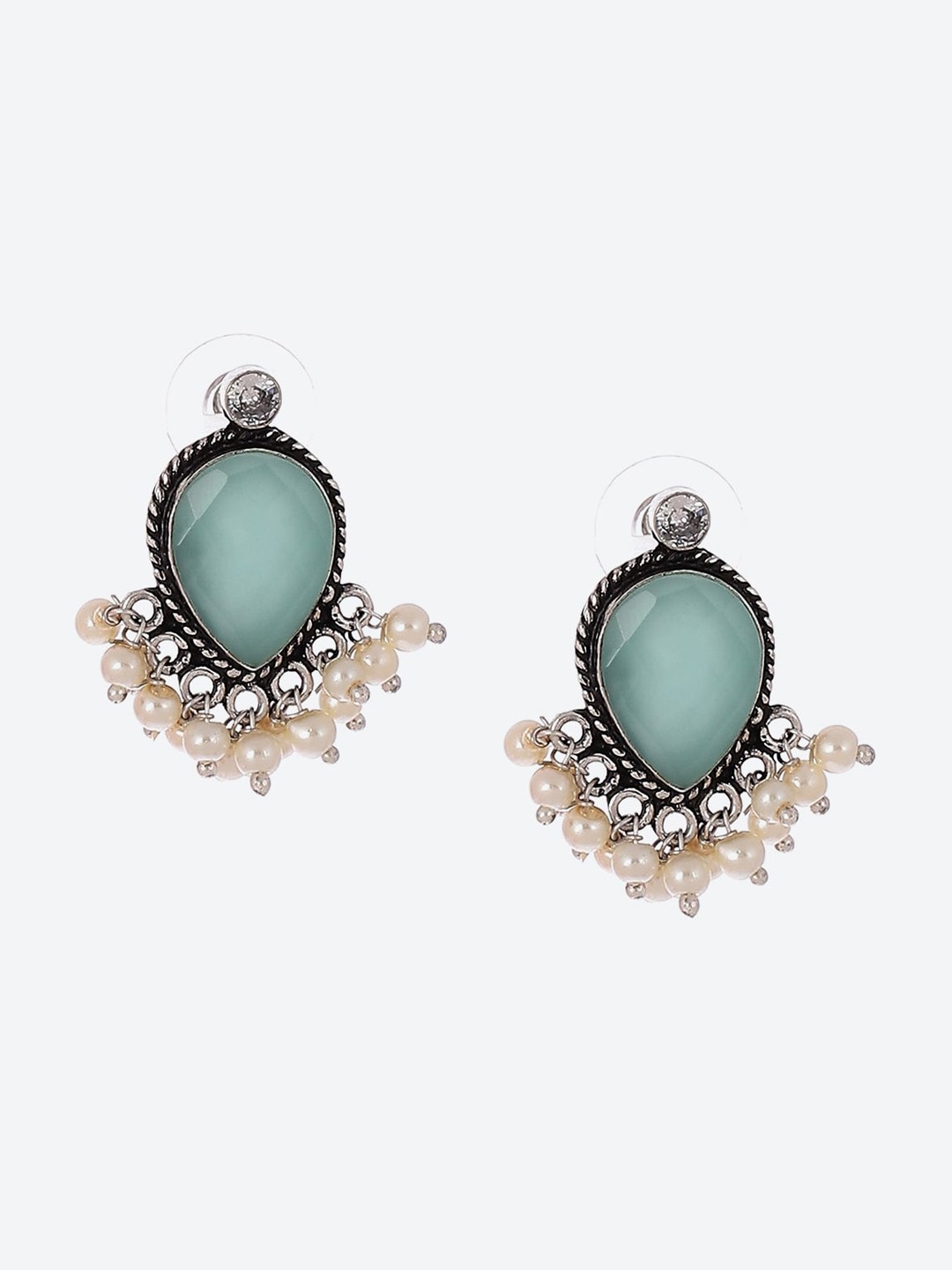 

Biba Silver-Plated Contemporary Drop Earrings