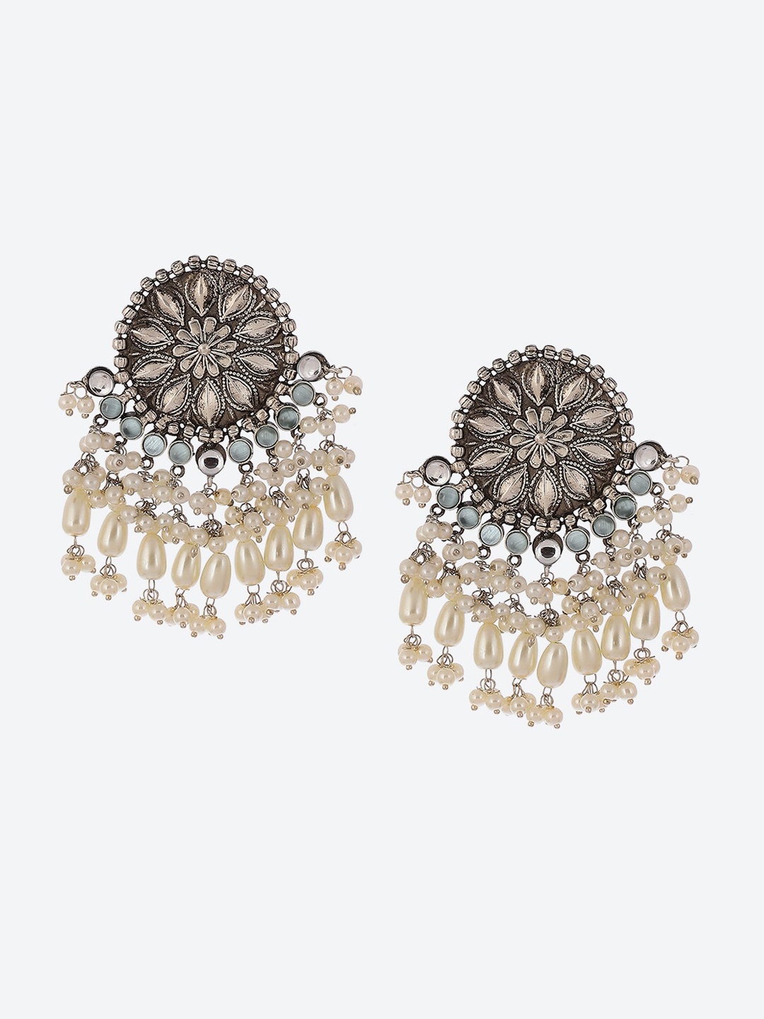 

Biba Contemporary Drop Earrings, Silver