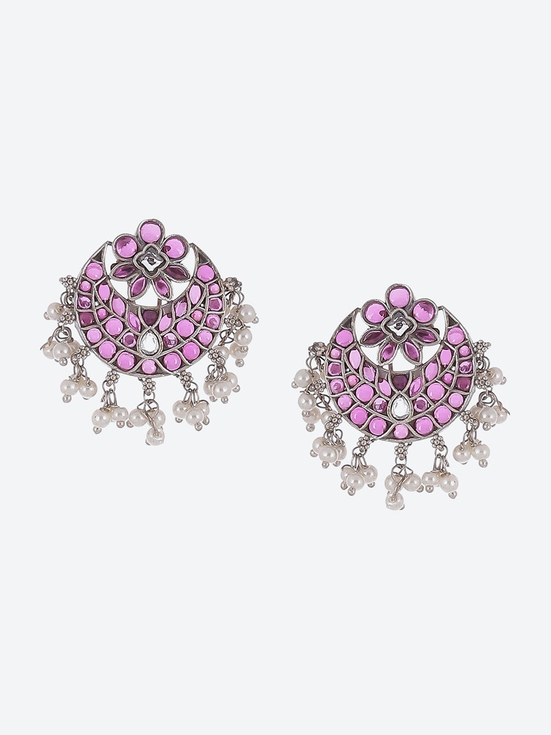

Biba Silver-Plated Contemporary Drop Earrings