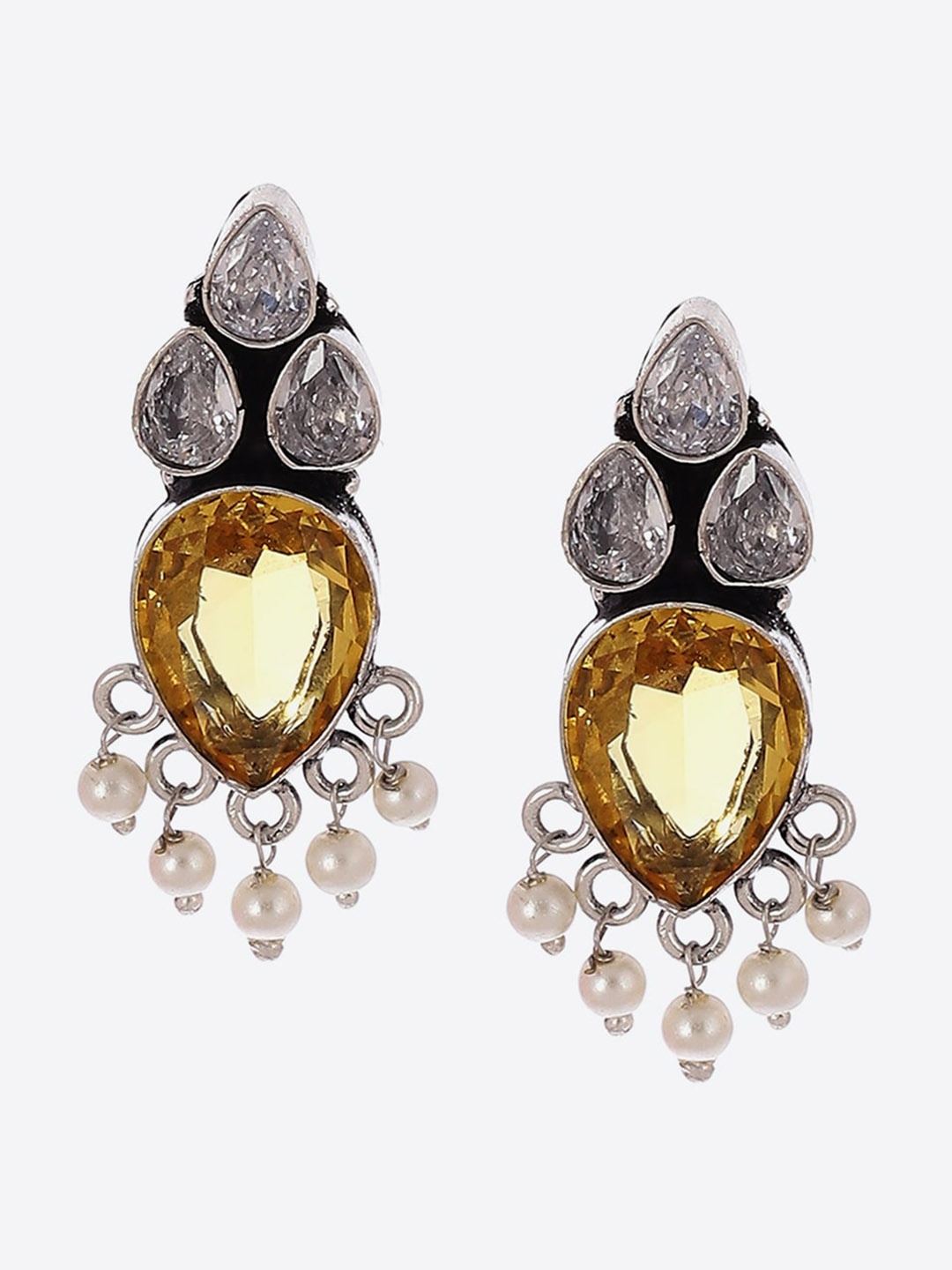 

Biba Silver-Plated Contemporary Drop Earrings