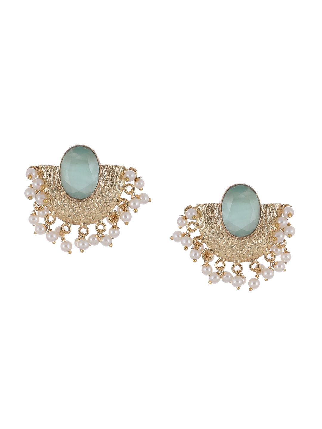 

Biba Gold Plated Contemporary Beaded Studs Earrings