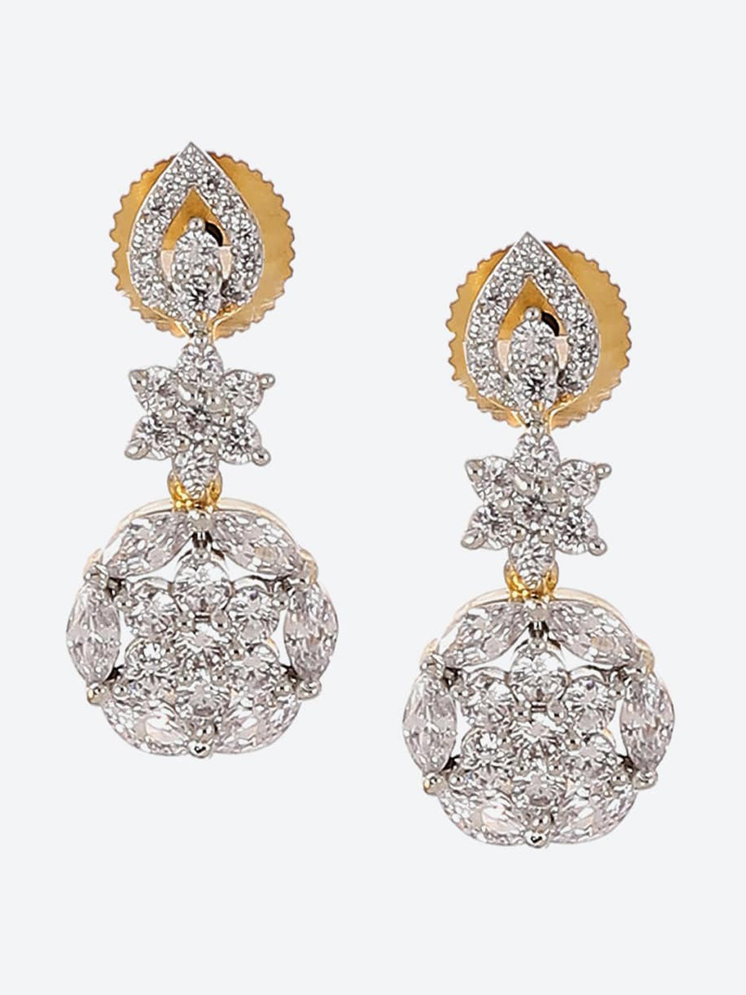 

Biba Gold-Plated Contemporary Drop Earrings