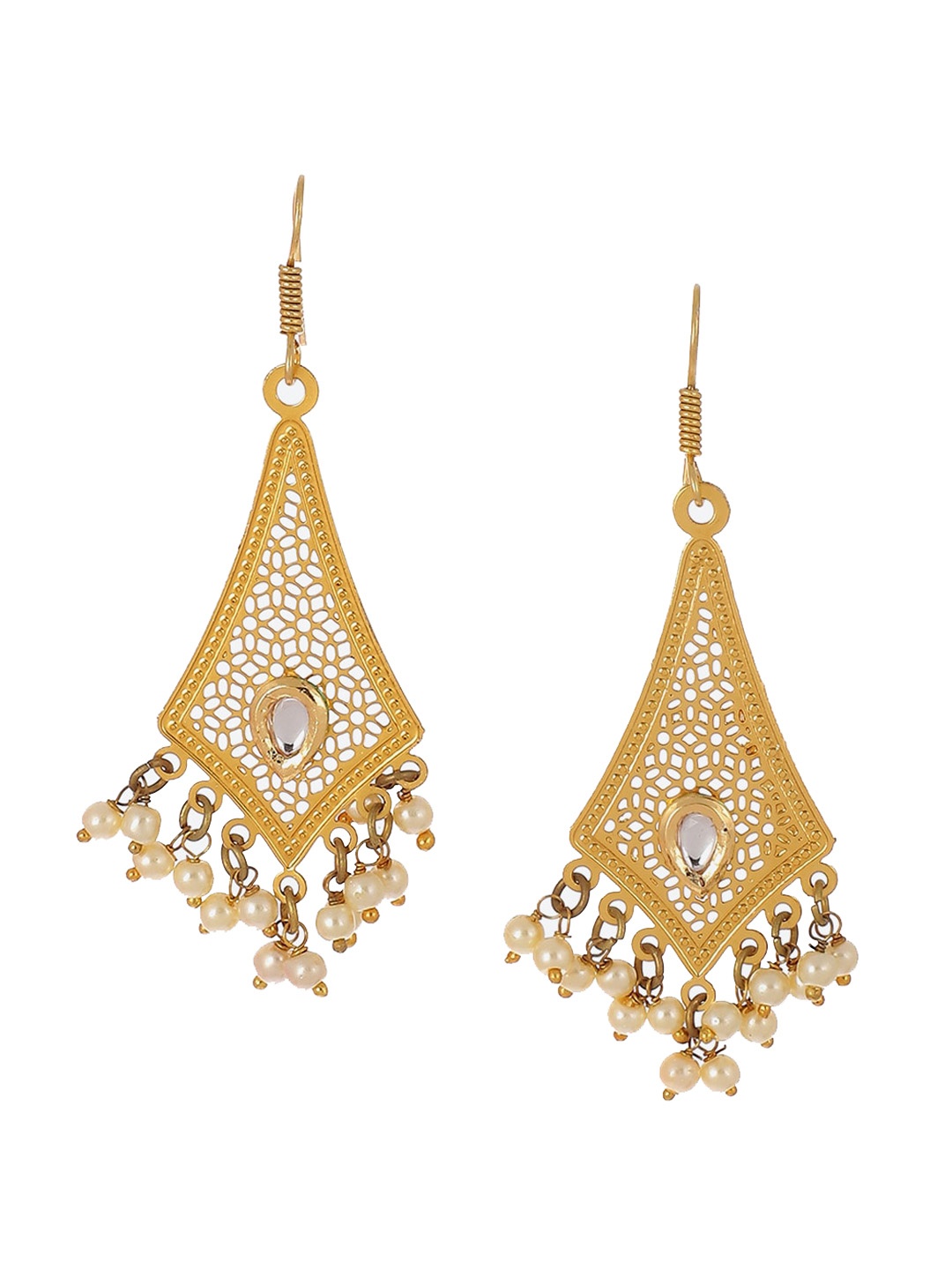 

Biba Contemporary Drop Earrings, Gold