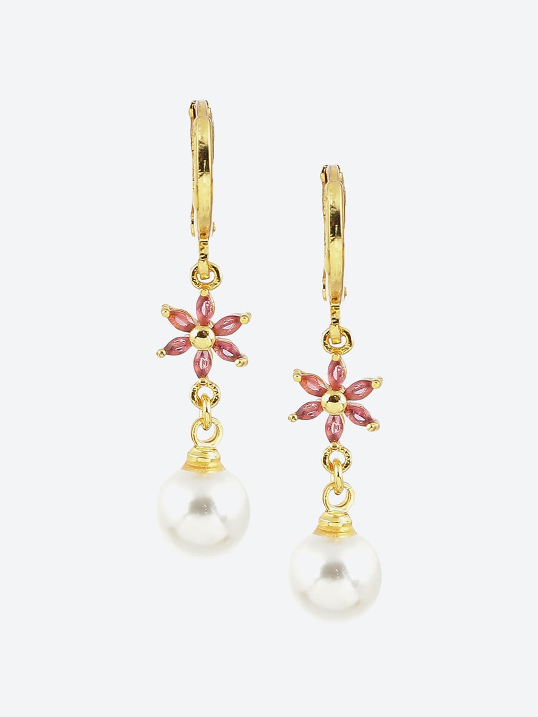 

Biba Contemporary Drop Earrings, Pink
