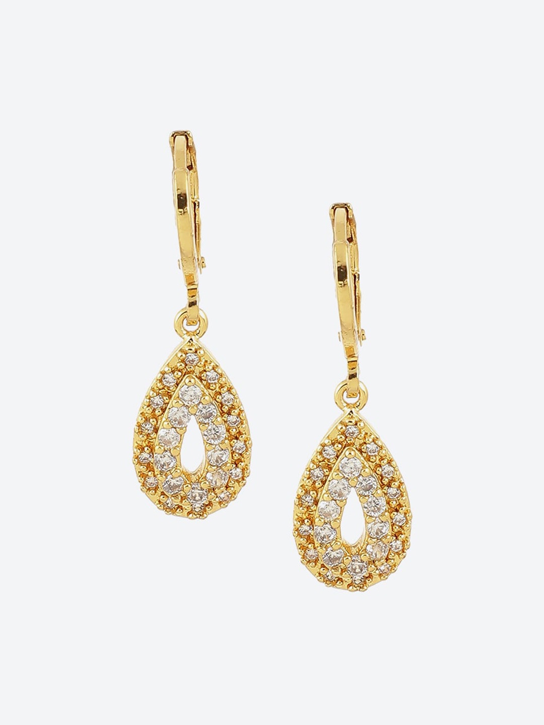 

Biba Gold-Plated Contemporary Drop Earrings