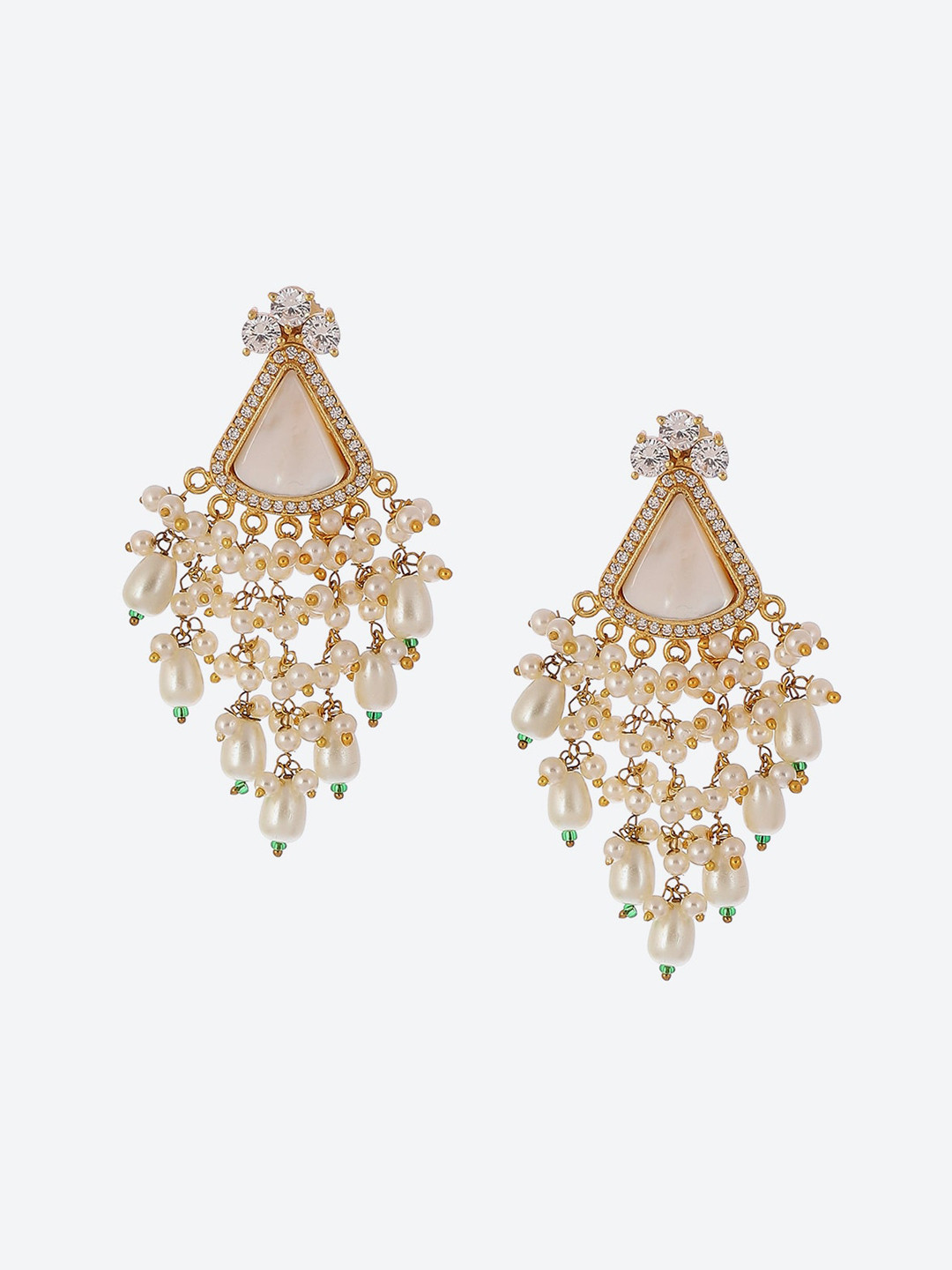 

Biba Contemporary Drop Earrings, White