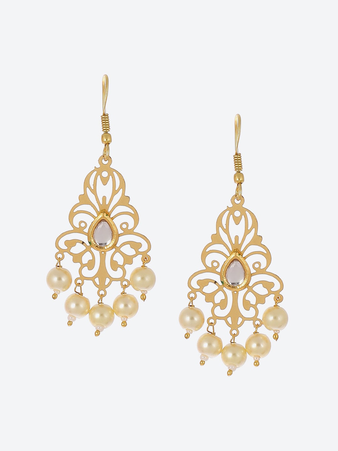 

Biba Gold-Plated Contemporary Drop Earrings