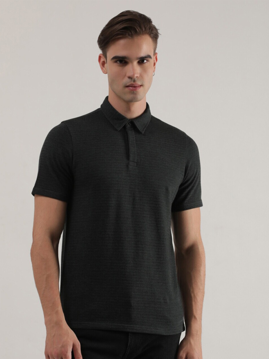 

Lee Polo Collar Cotton Slim Fit T-shirt, Black
