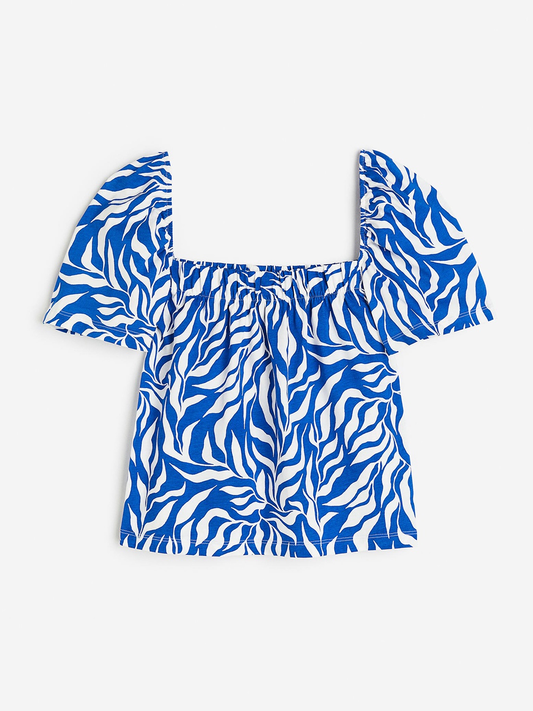 

H&M Women Square-Neck Top, Blue