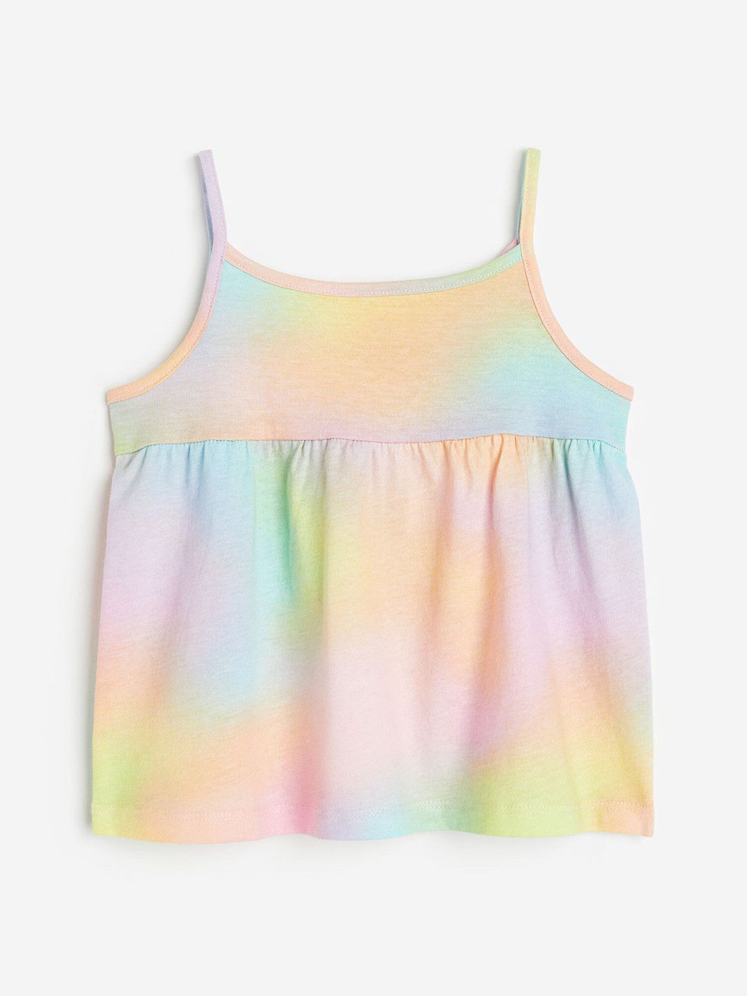 

H&M Girls Pure Cotton Strappy Top, Orange