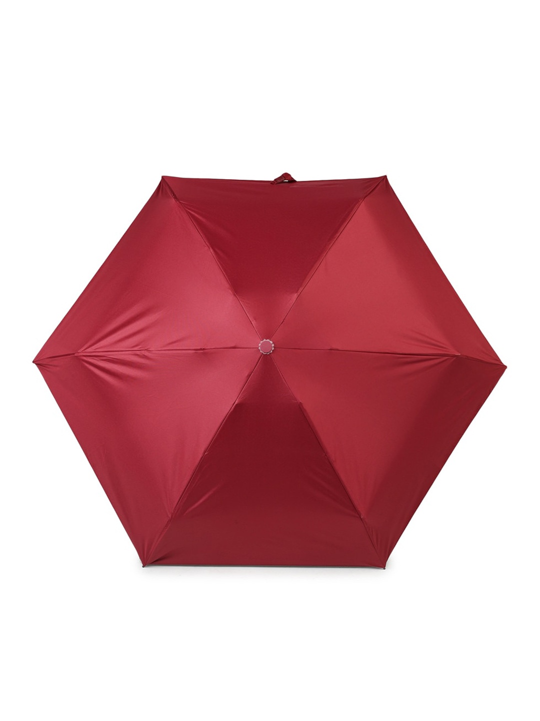 

ELLIS 3-Fold Umbrella With Cover, Maroon