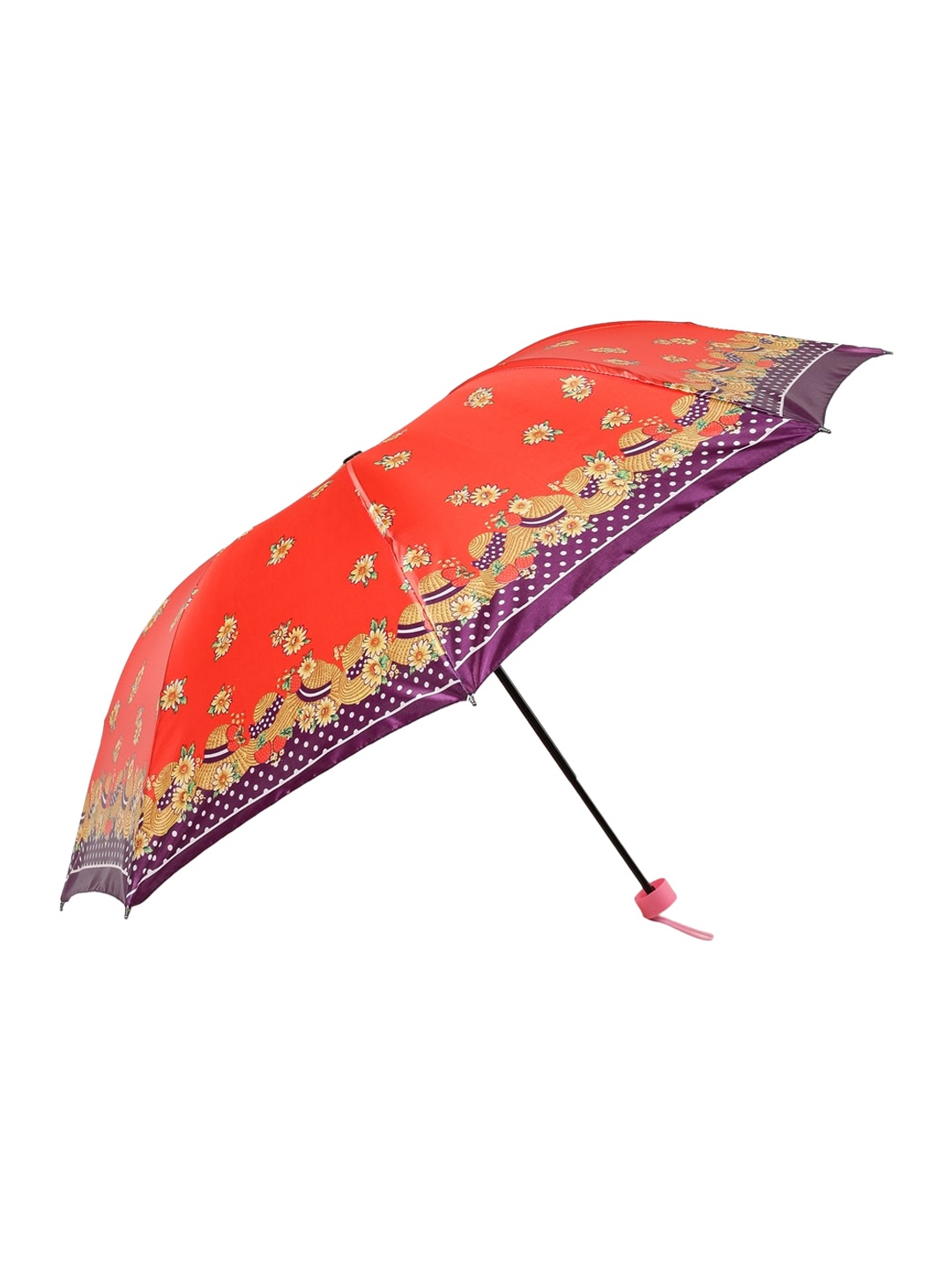 

ELLIS Floral Printed 3-Fold Umbrella, Red
