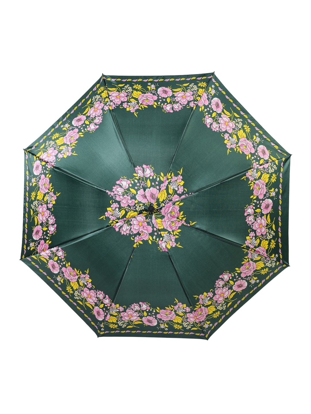 

ELLIS Printed 3-Fold Floral Printed Umbrella, Green