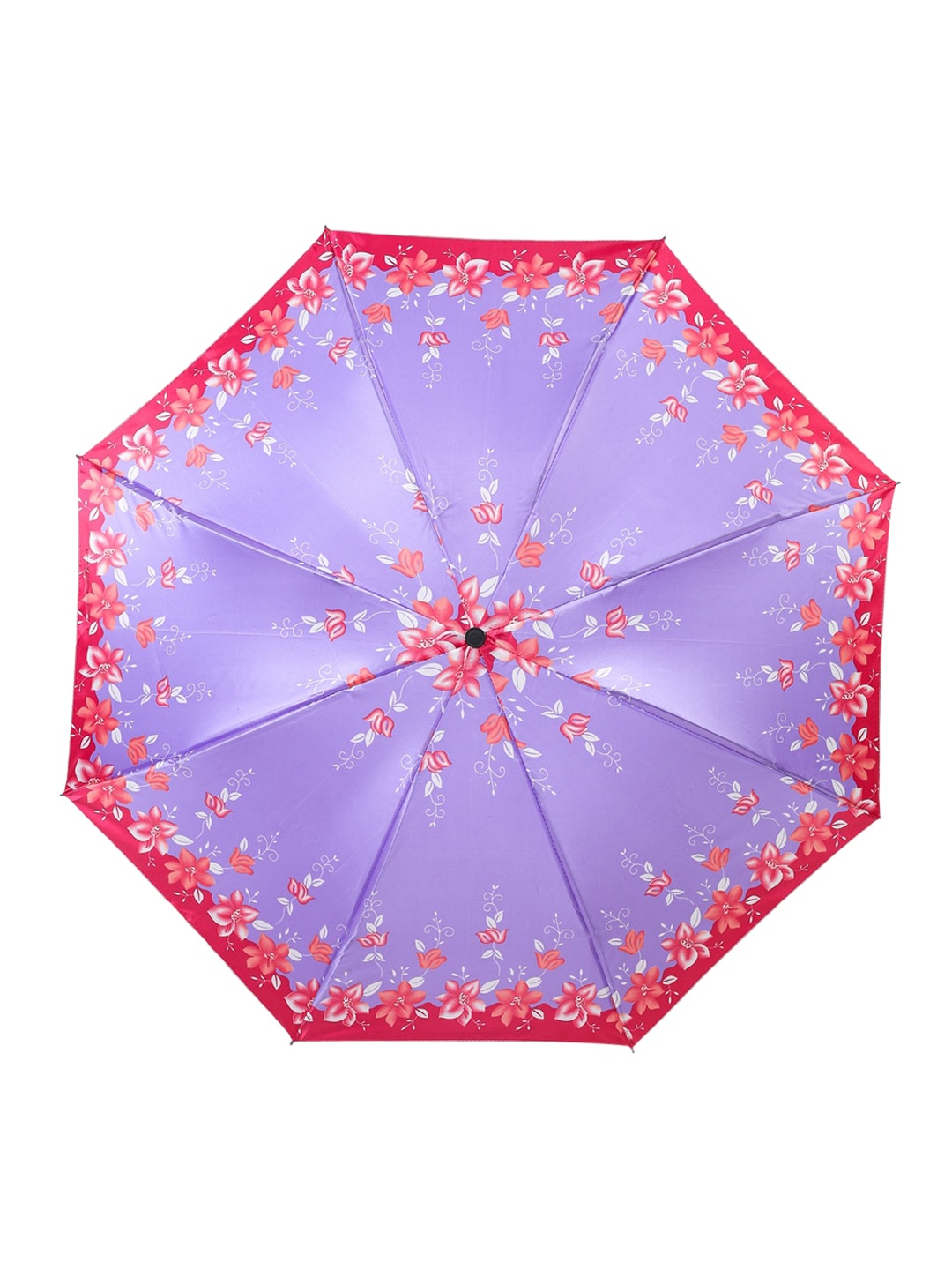 

ELLIS Floral Printed Three-Fold Umbrella, Purple