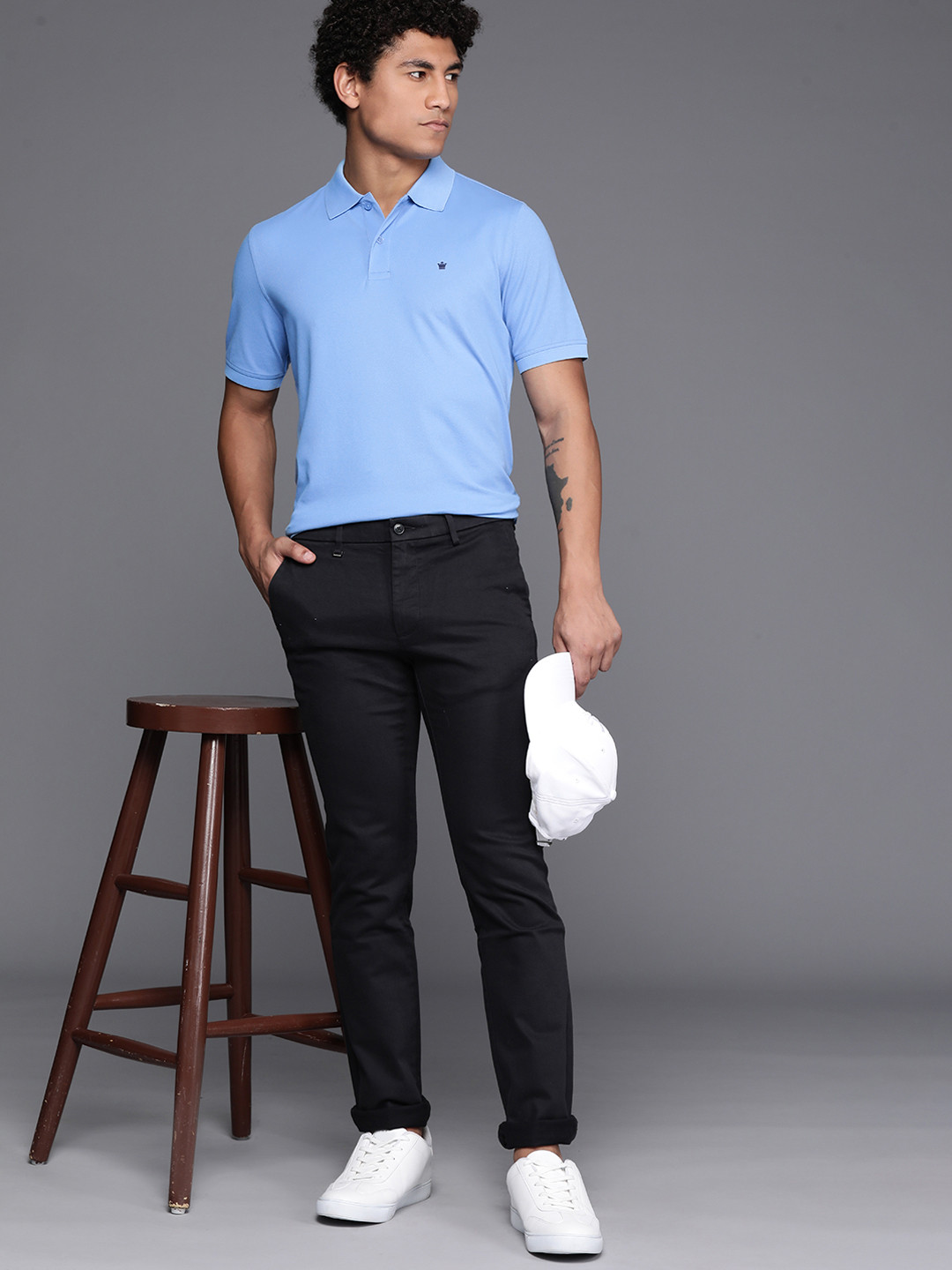 

Louis Philippe Polo Collar T-shirt, Blue