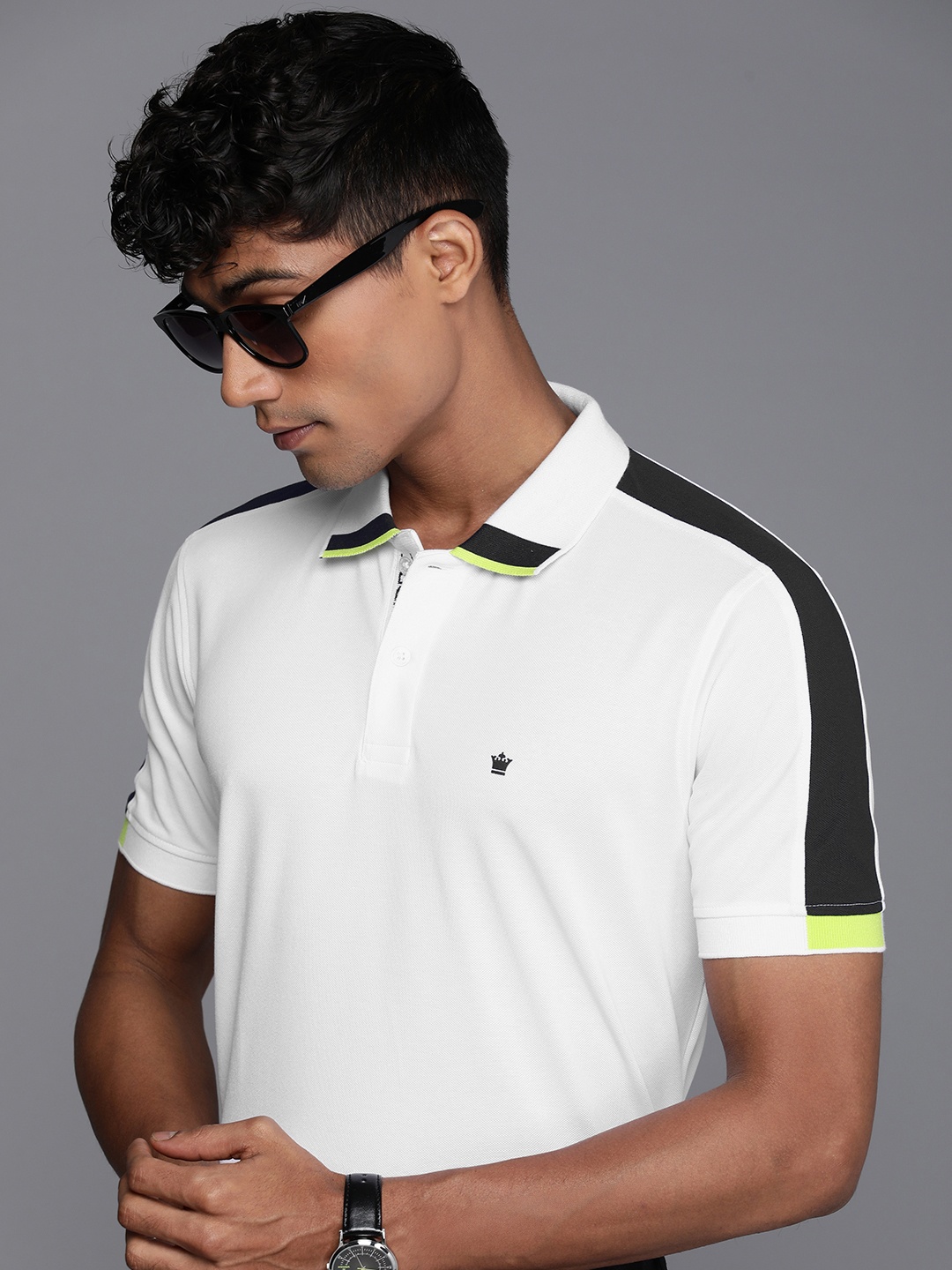 

Louis Philippe Polo Collar T-shirt, White