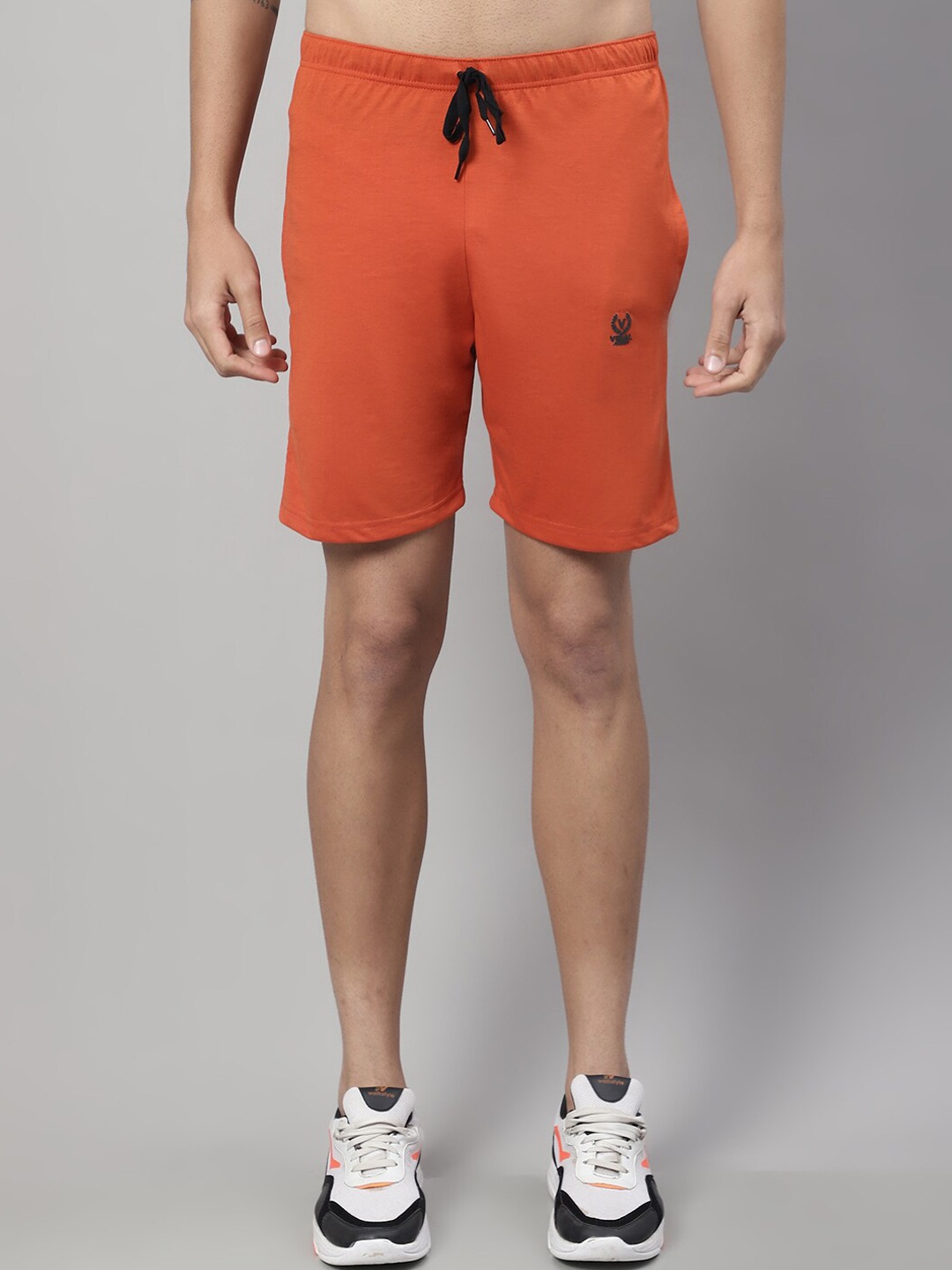 

MACK JONNEY Men Mid-Rise Above Knee Sports Shorts, Rust