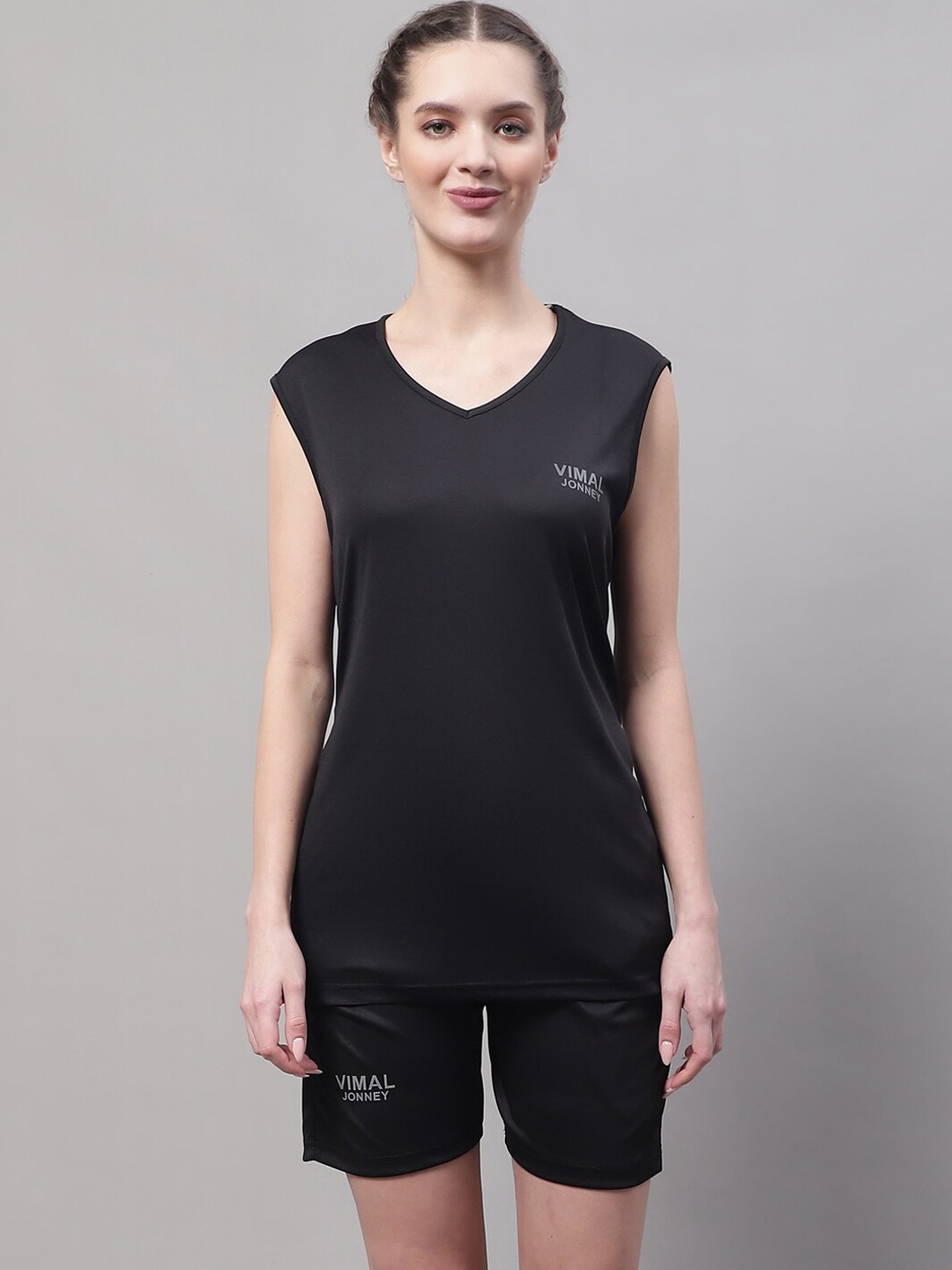 

MACK JONNEY JONNEY Dry-Fit T-Shirt With Shorts Co-Ords, Black