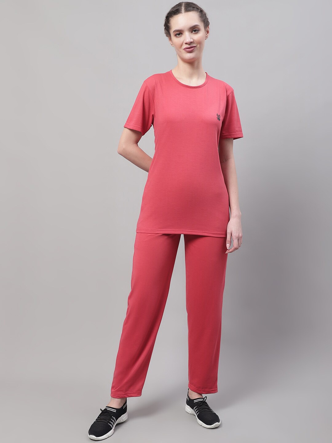 

VIMAL JONNEY Cotton T shirt With Trouser, Pink