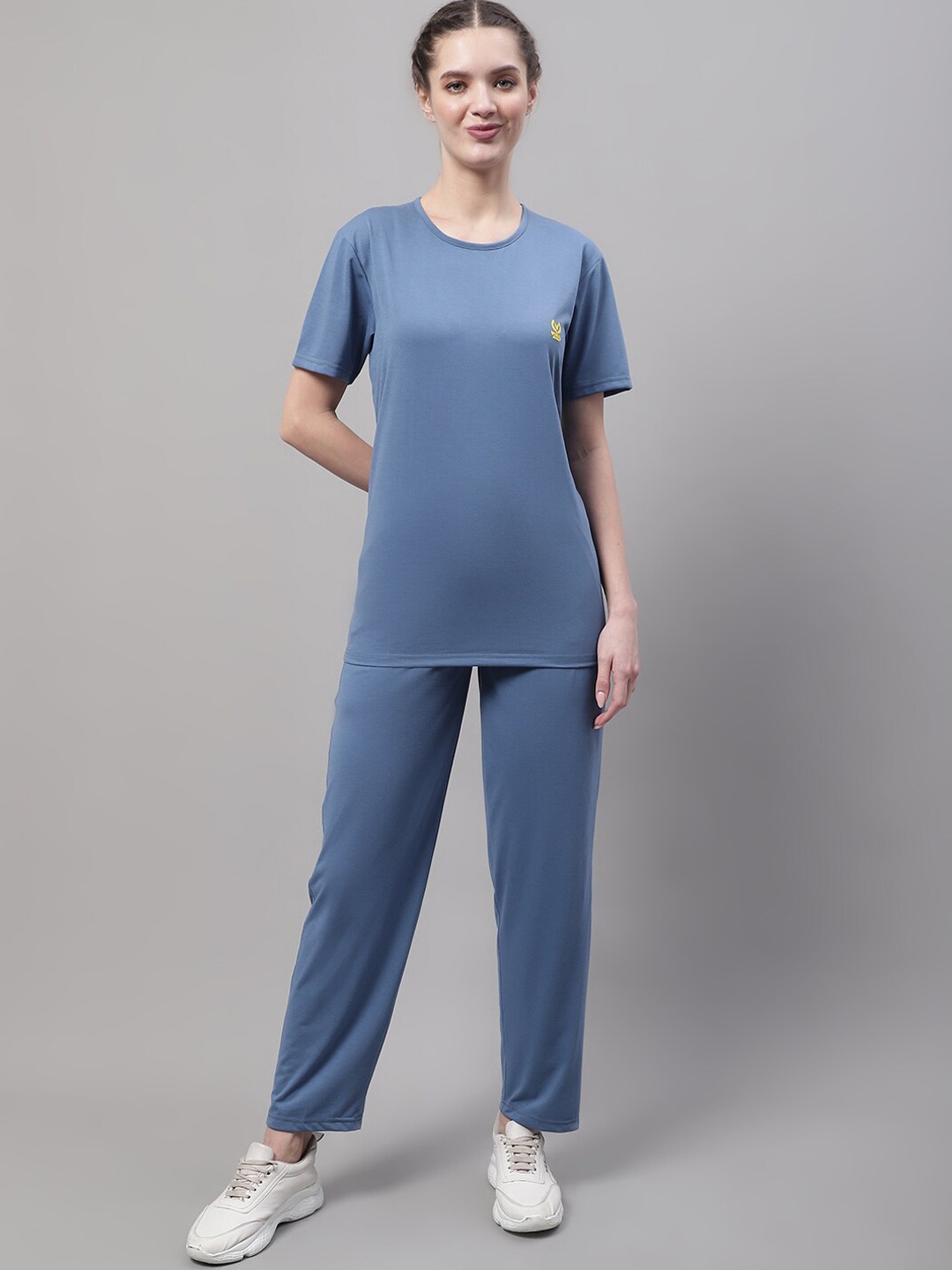 

MACK JONNEY Cotton T-Shirt & Track Pants Co-Ords, Grey