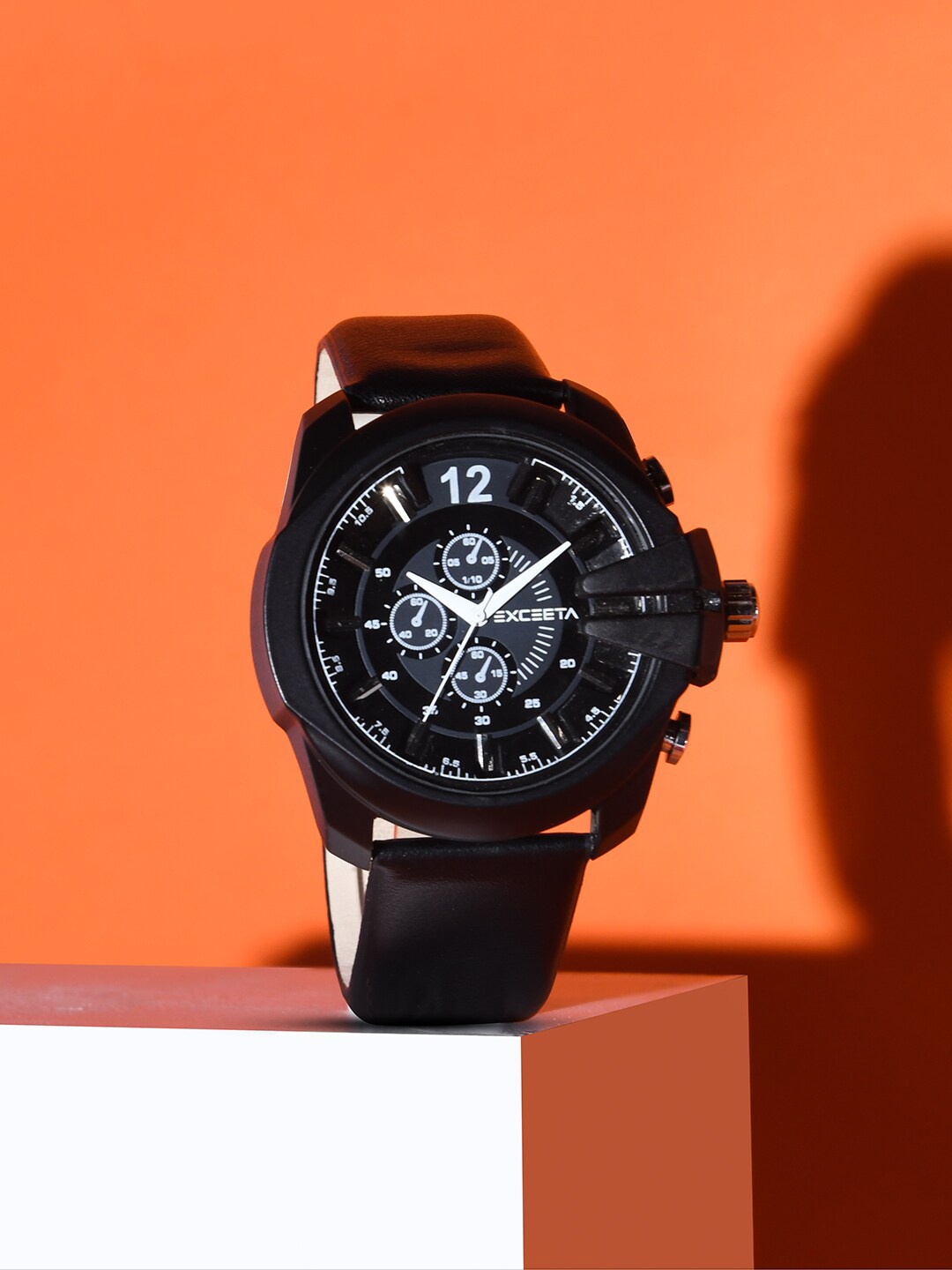 

STUDIO ETHENO Men Printed Dial & Straps Analogue Watch EXC-02-BLK-BLK, Black