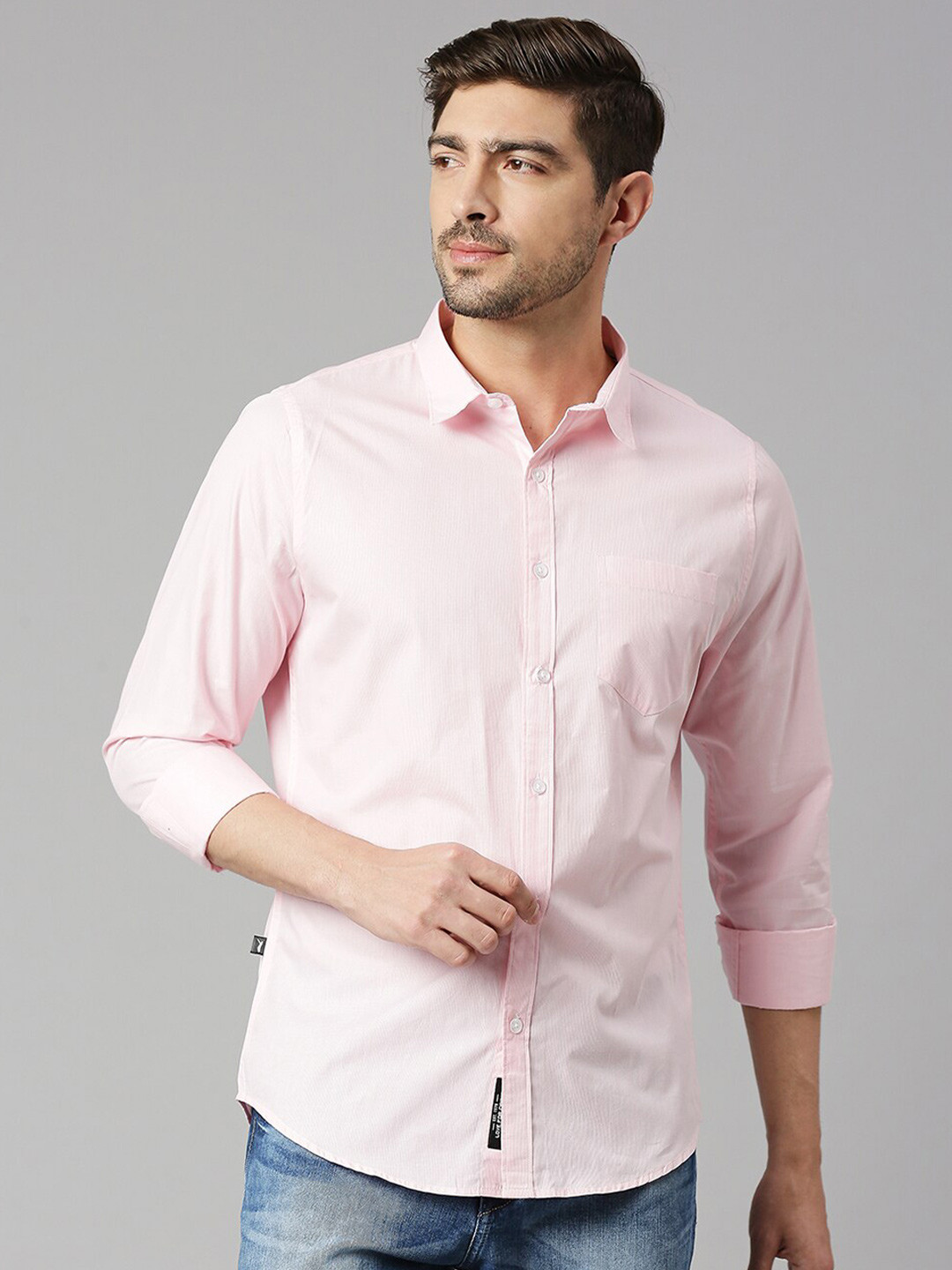 

Thomas Scott Classic Slim Fit Casual Pure Cotton Shirt, Pink