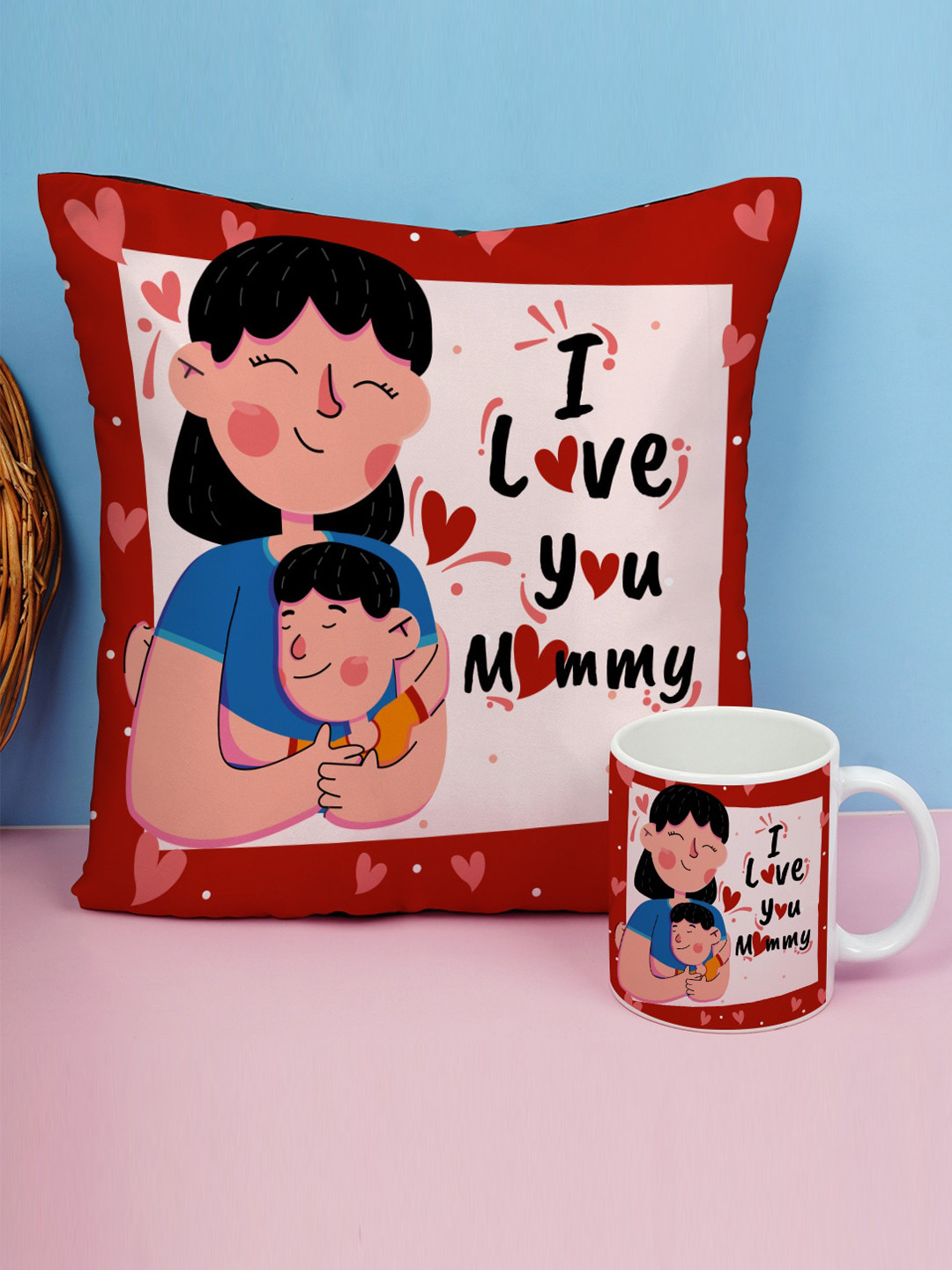 

Crazy Corner Mother's Day White & Red 2 Pieces Printed Gift Sets