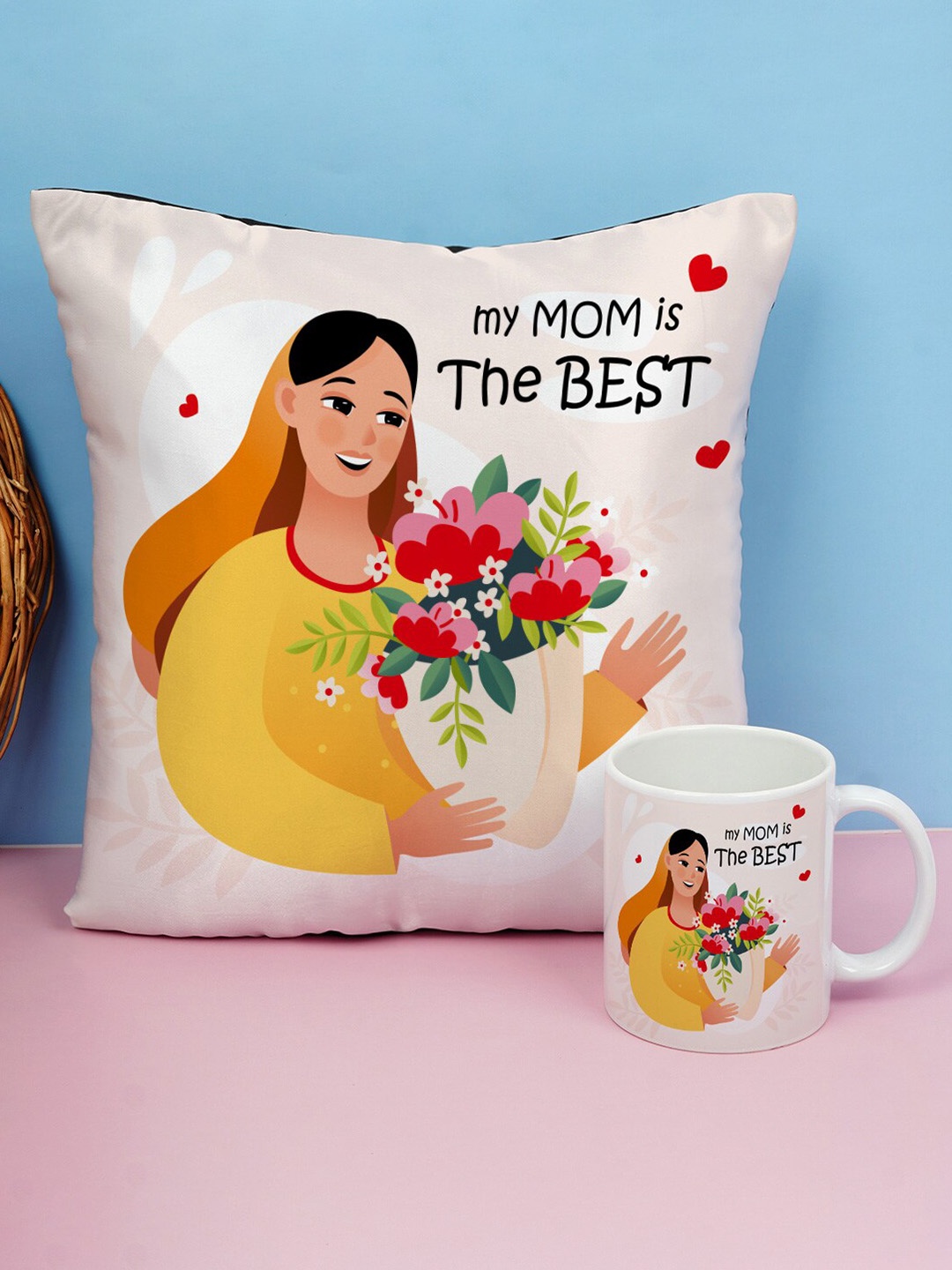

Crazy Corner Pink & Yellow 2 Pieces Mother's Day Gift Set