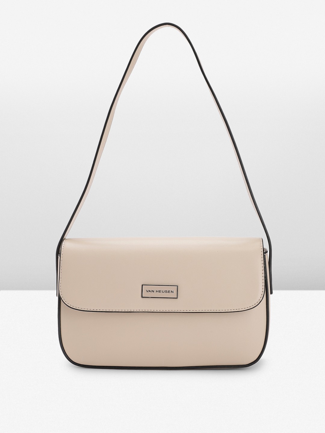 

Van Heusen Structured Handheld Bag, Beige