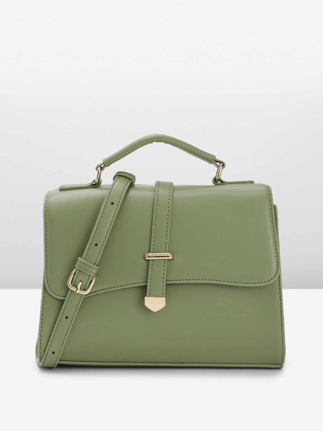 

Van Heusen Women Solid Satchel, Green
