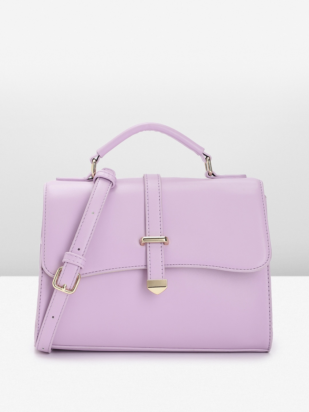 

Van Heusen Solid Structured Satchel, Lavender