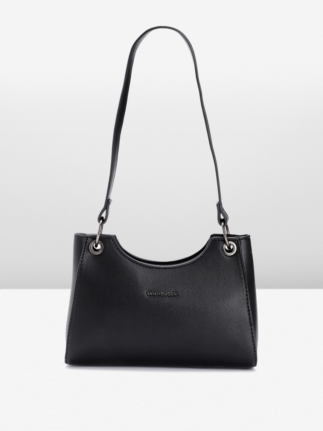 

Van Heusen Solid Shoulder Bag, Black