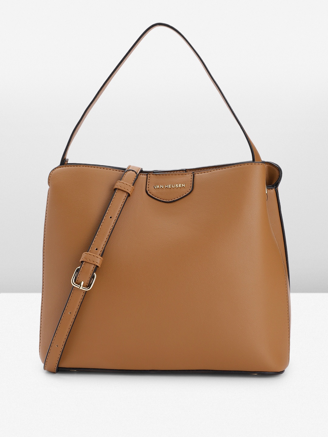 

Van Heusen Structured Handheld Bag, Tan