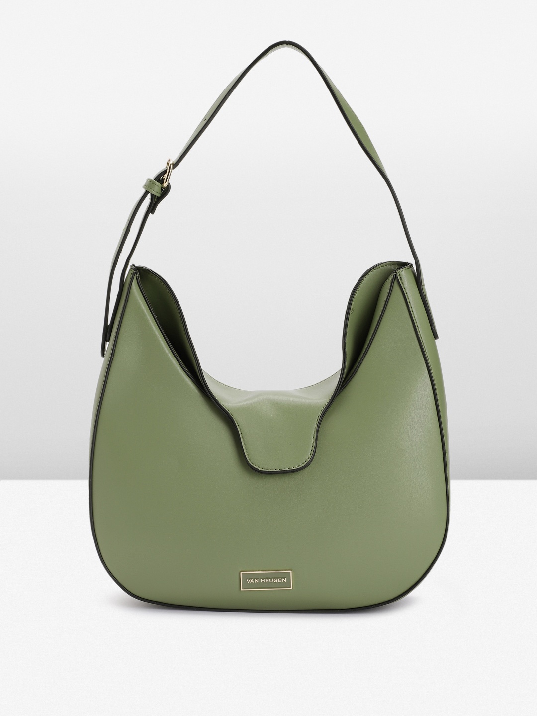 

Van Heusen Women Solid Hobo Bag, Green