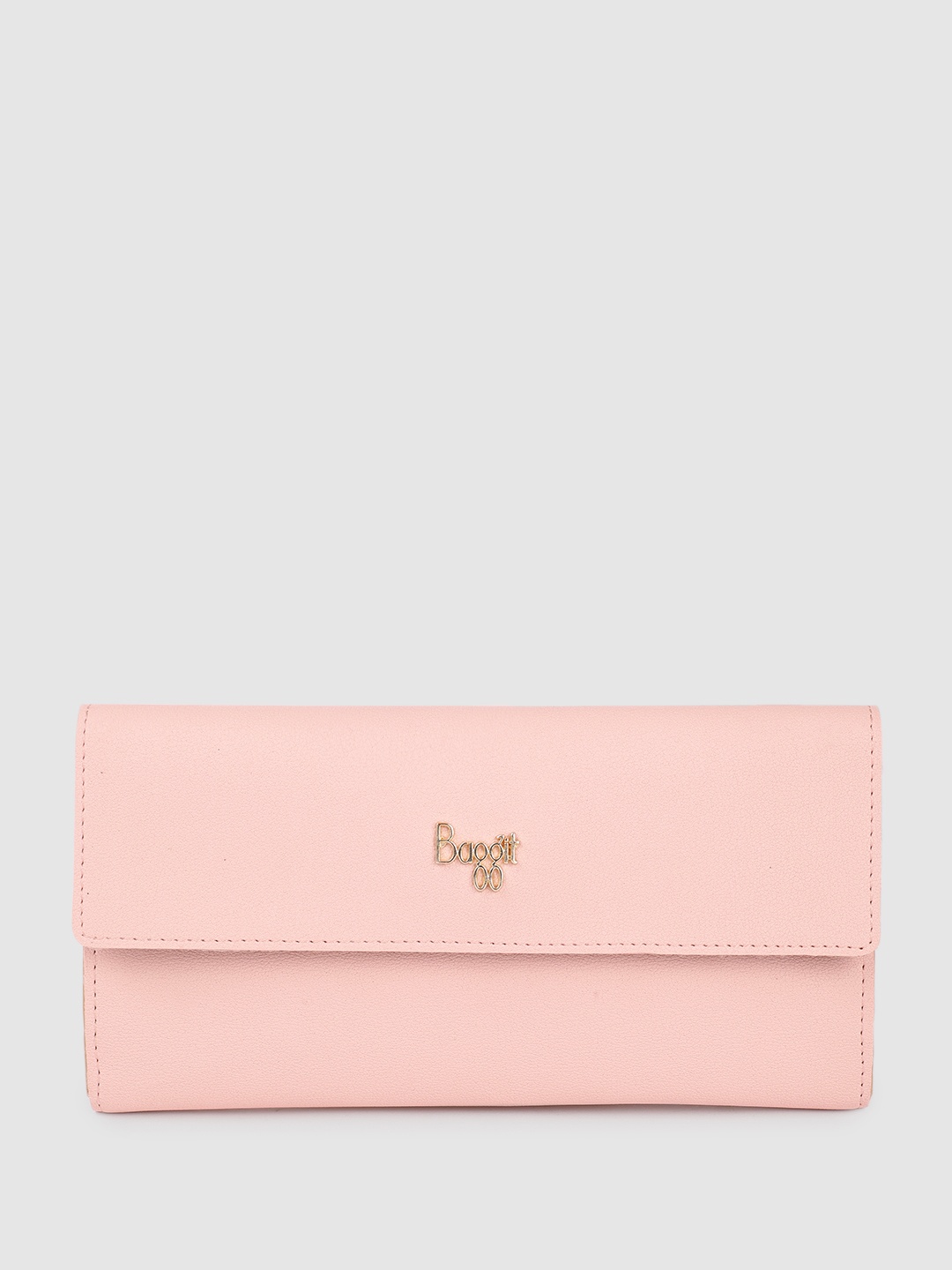 

Baggit Women Three Fold Wallet with SIM Card Holder, Rose